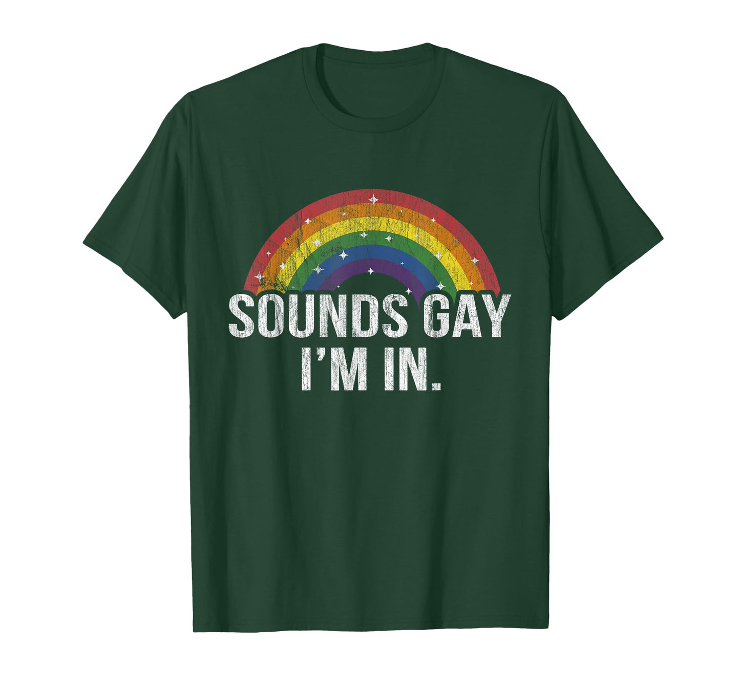 Sounds Gay I'm in With Rainbow Flag For Pride Month LGBT T-Shirt