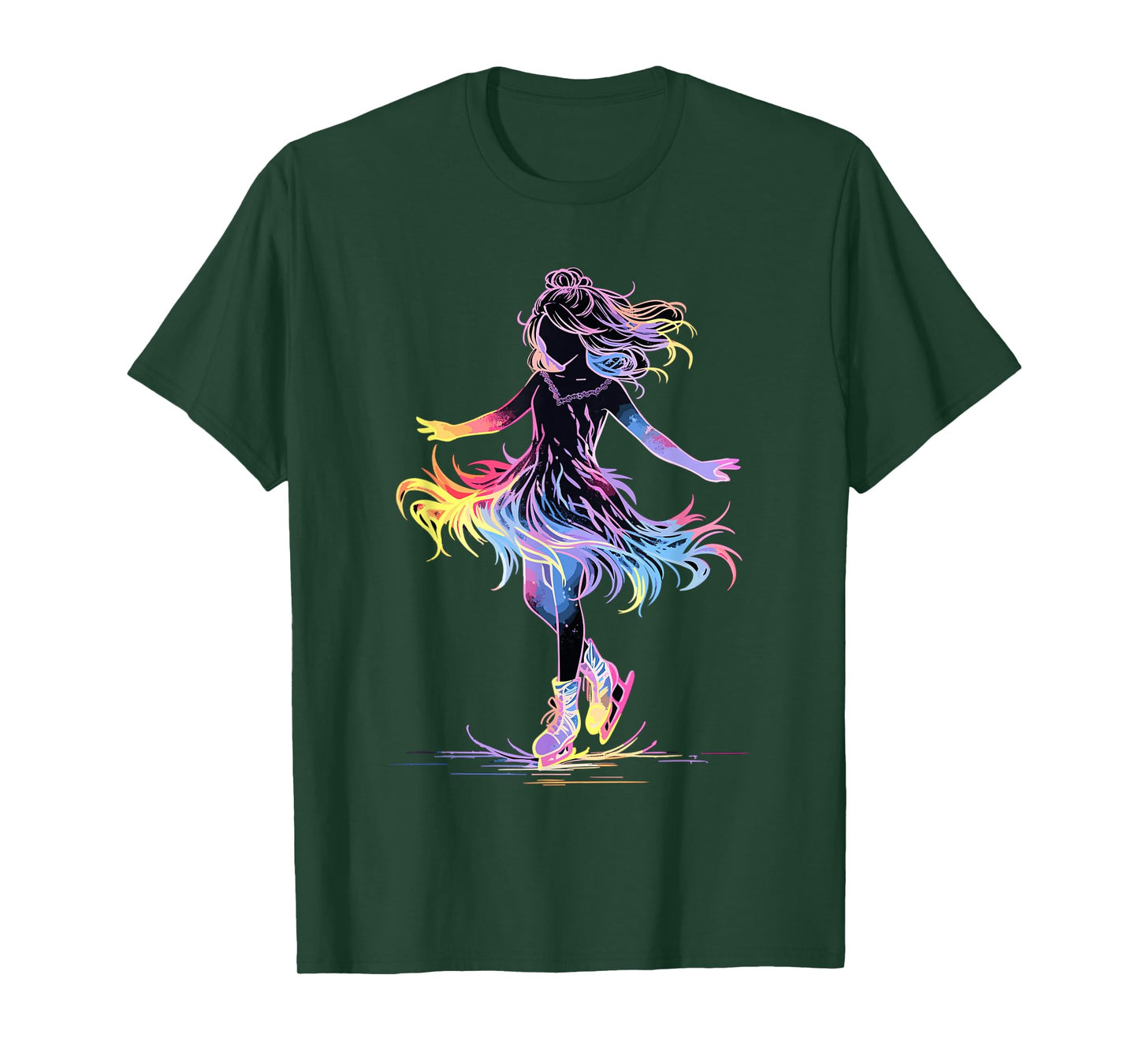 Cute Ice Skating Skater Figure Skating For Girls T-Shirt