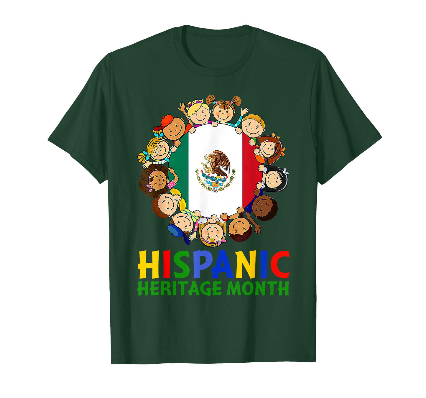 Hispanic Heritage Month Mexico Kids Boys Girls T-Shirt
