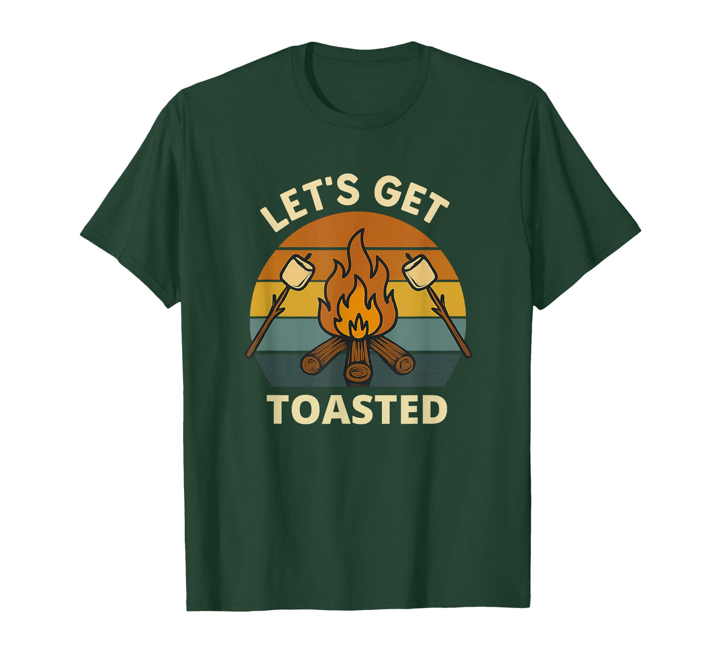 S'Mores, Marshmallows, Let's Get Toasted, Campfire, Funny T-Shirt