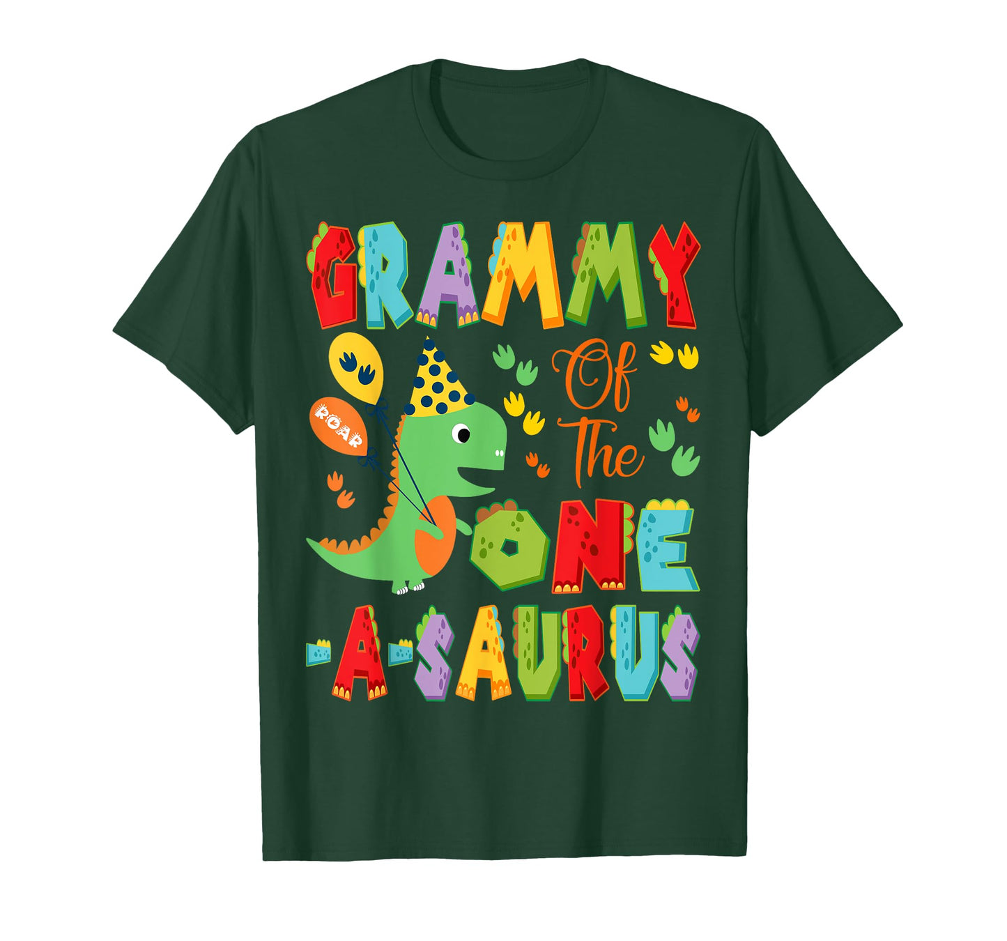 Grammy Of The One-A-Saurus 1St Birthday Boy Dinosaur T-Shirt