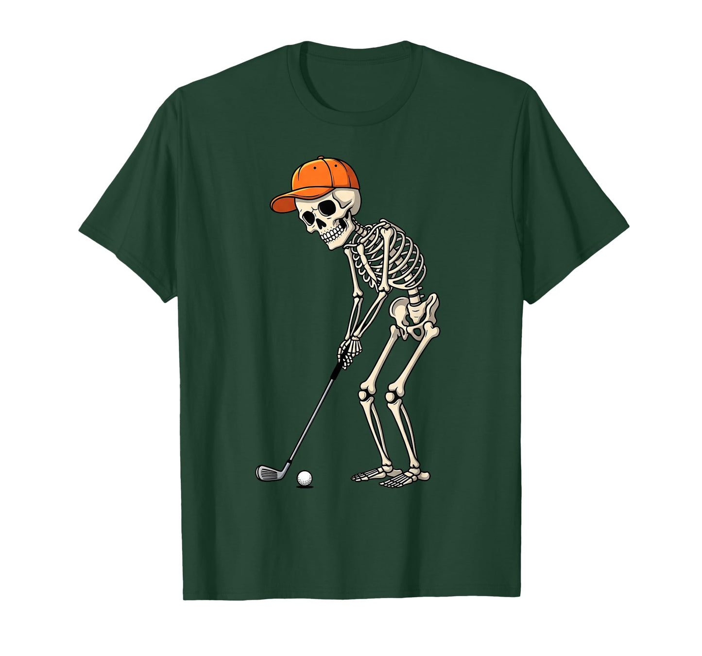 Skeleton Golf Halloween Costume Gifts for Men Women Kids T-Shirt