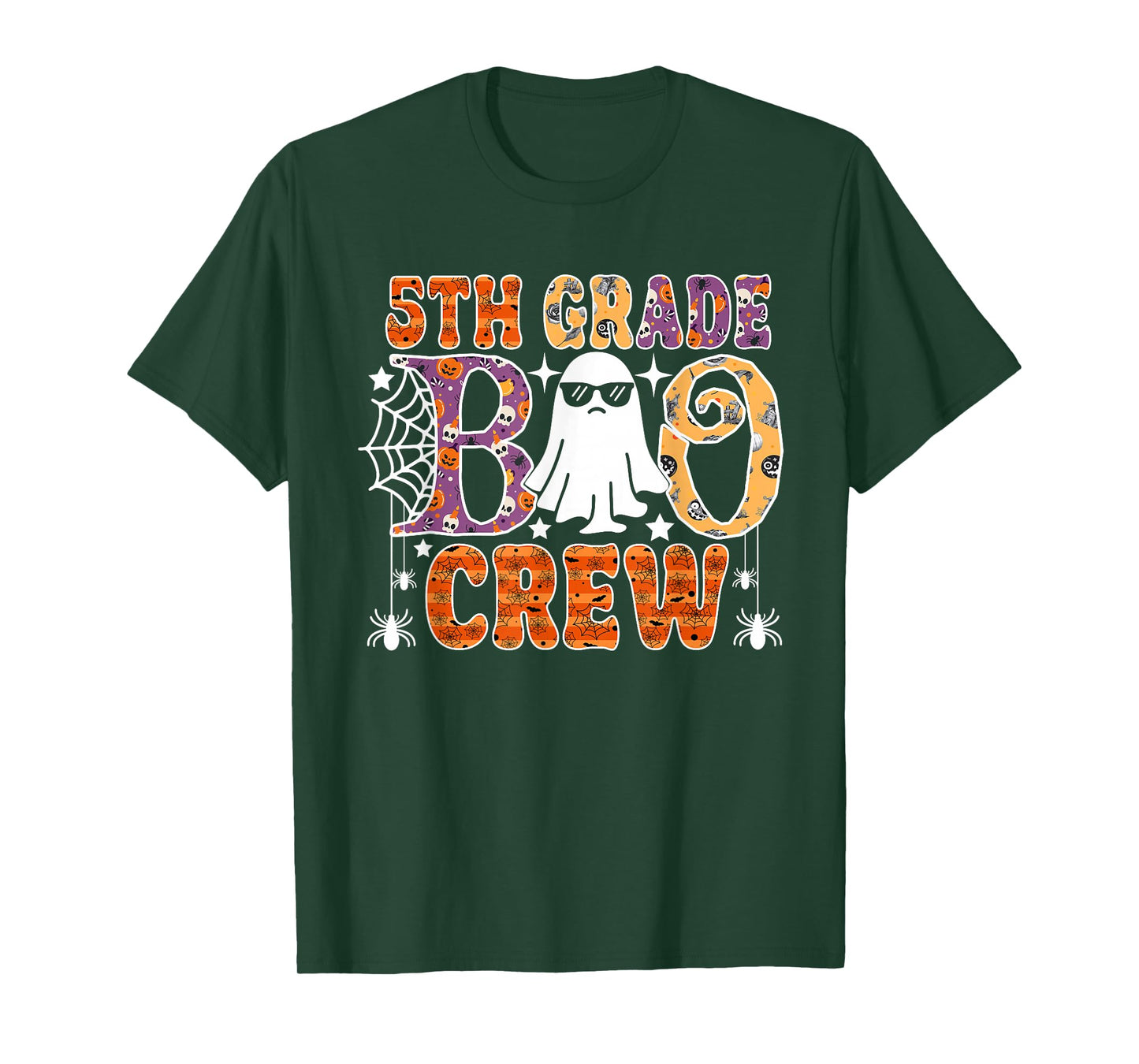 5th Grade Boo Crew Funny Halloween Teachers Students T-Shirt