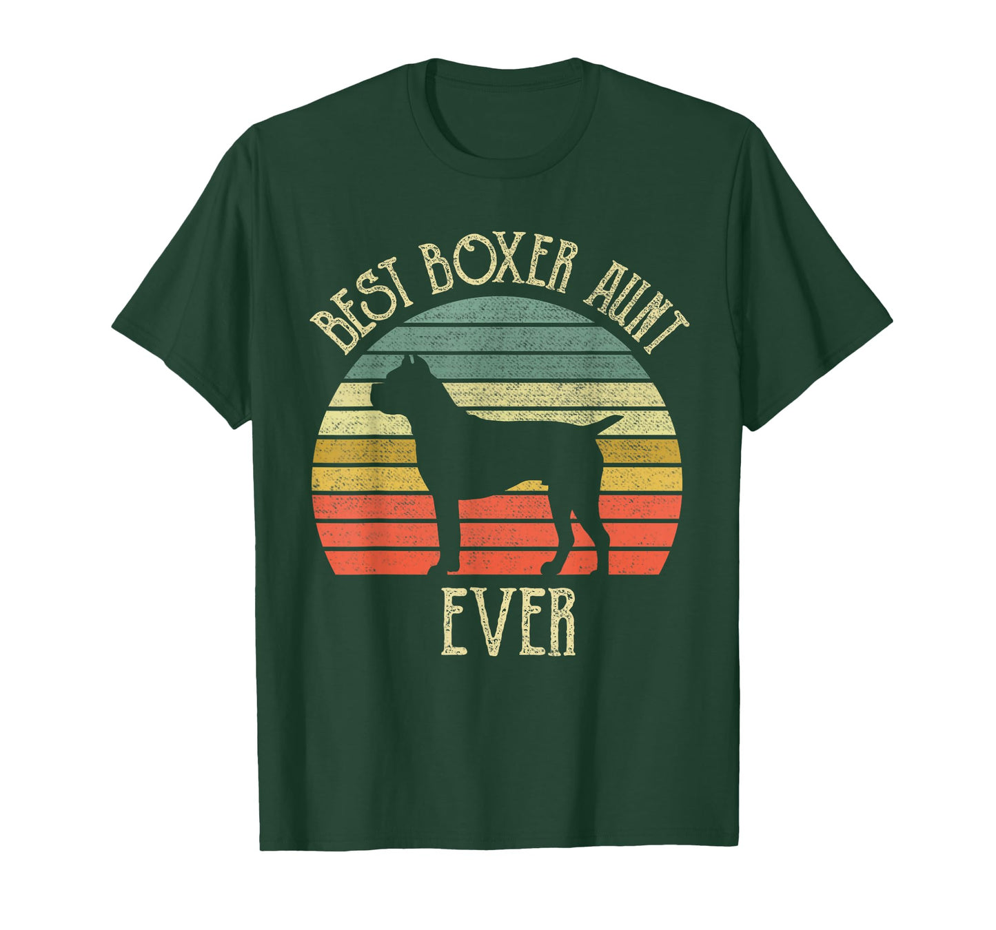 Vintage Best Boxer Aunt EVER dog lover gift for mother's day Men Women T-Shirt