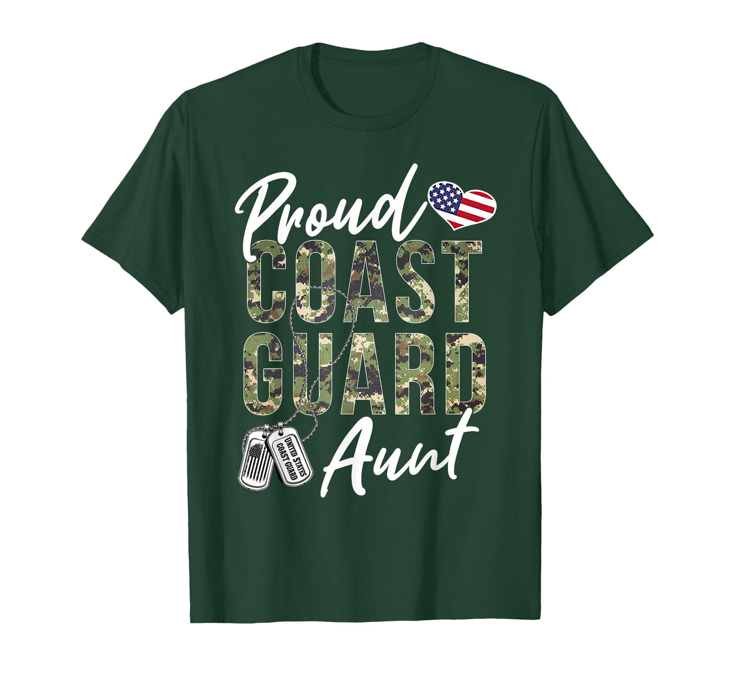 Proud Coast Guard Aunt US Coast Guard Graduation Aunt T-Shirt
