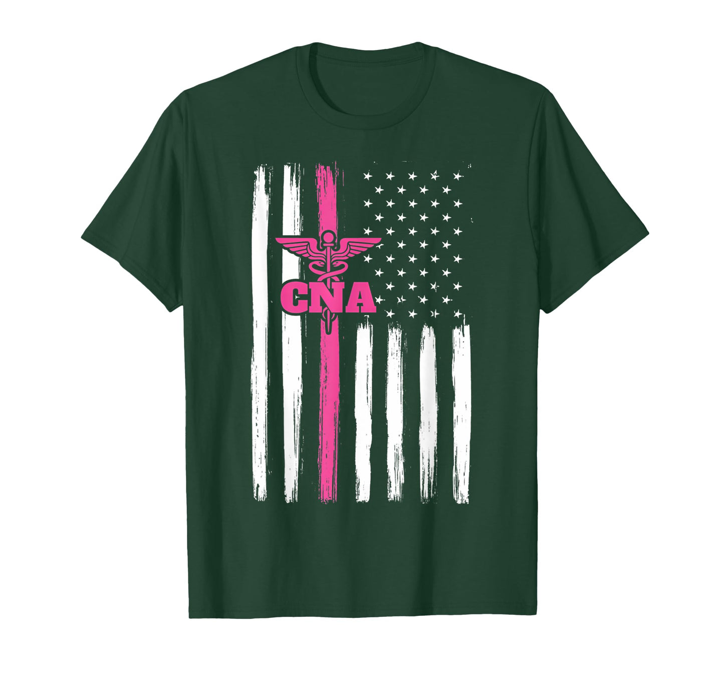 Vintage USA CNA Certified Nurse Assistant American Flag Women Men T-Shirt