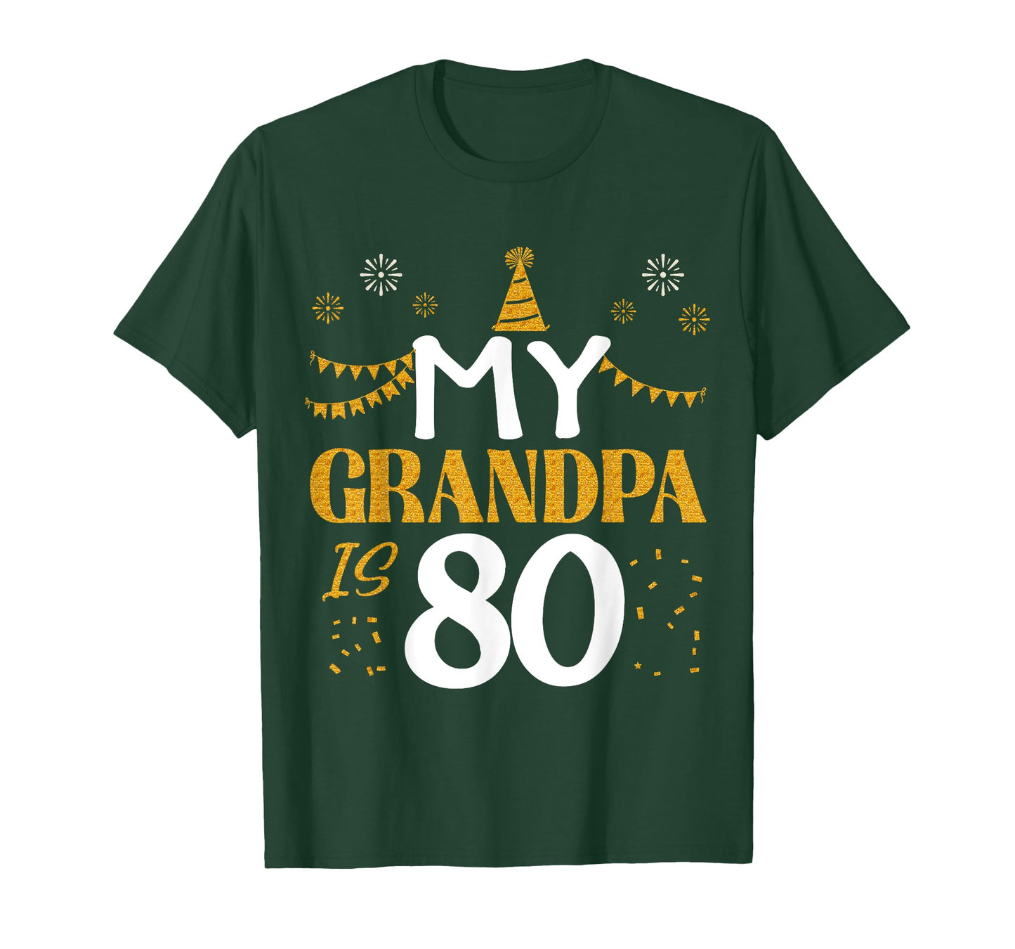 My Grandpa Is 80 80th Birthday 1945 80 Years Old Grandpa T-Shirt