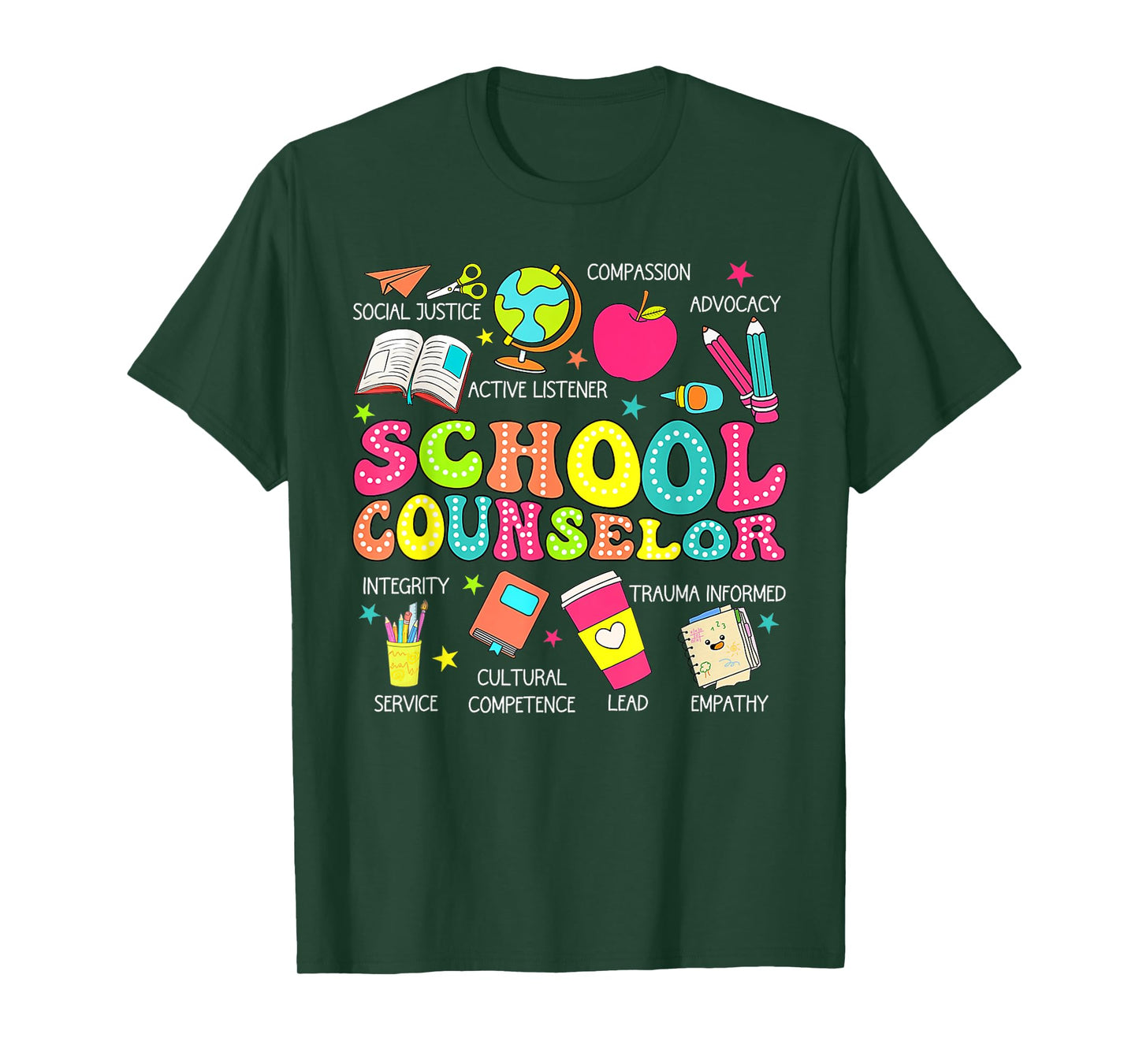 Retro School Counselor Back To School Teacher Counseling T-Shirt