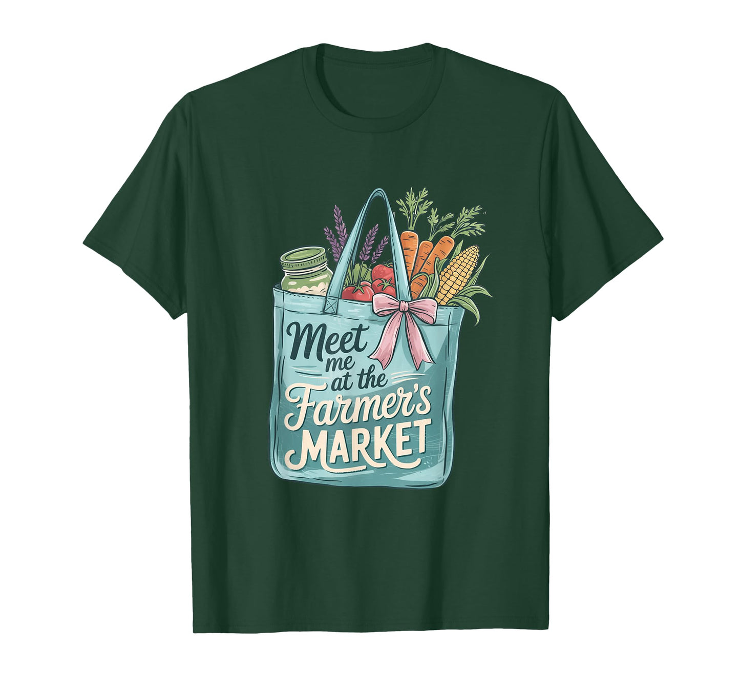 Meet Me At The Farmers Market Shopping Bag Fresh Vegetables T-Shirt