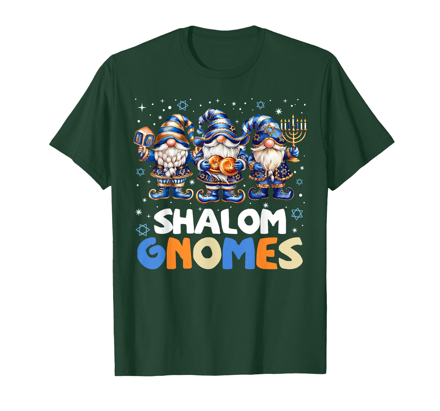 Shalom Gnomes Funny Jew Hanukkah Pajamas Chanukah PJs Women T-Shirt