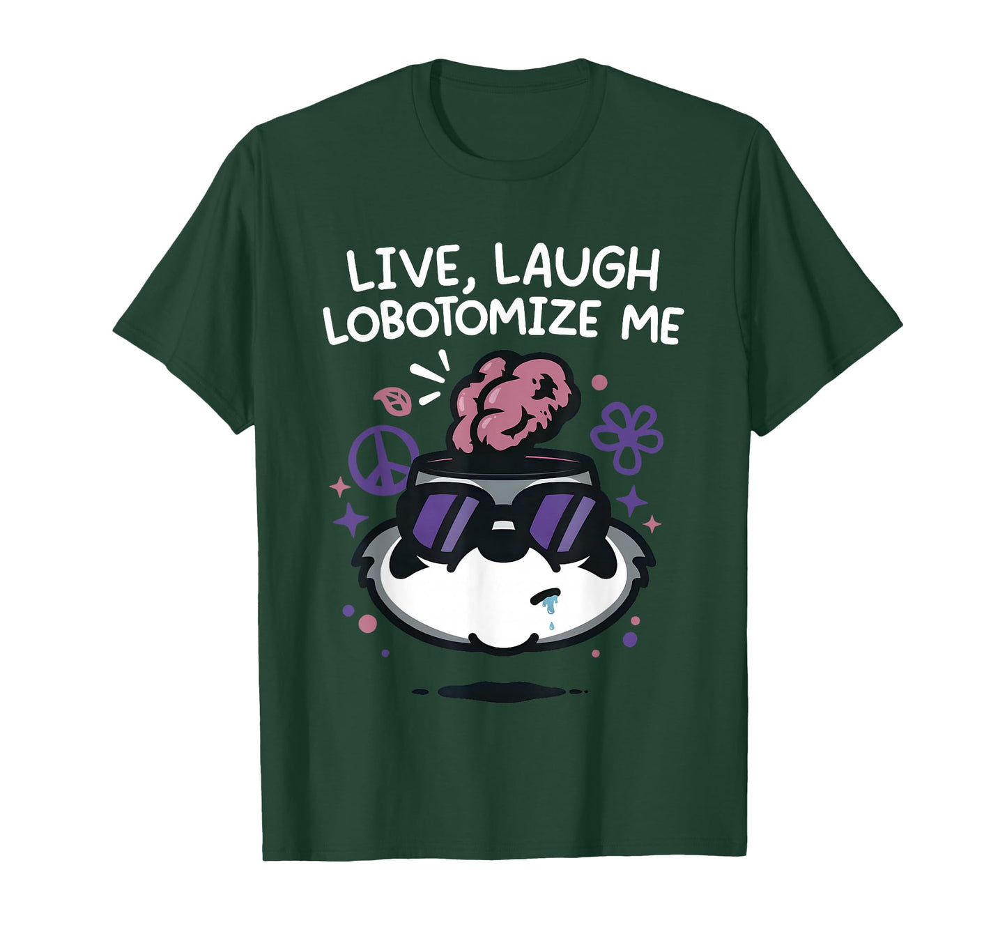 Raccoon Live Laugh Lobotomize Me T-Shirt