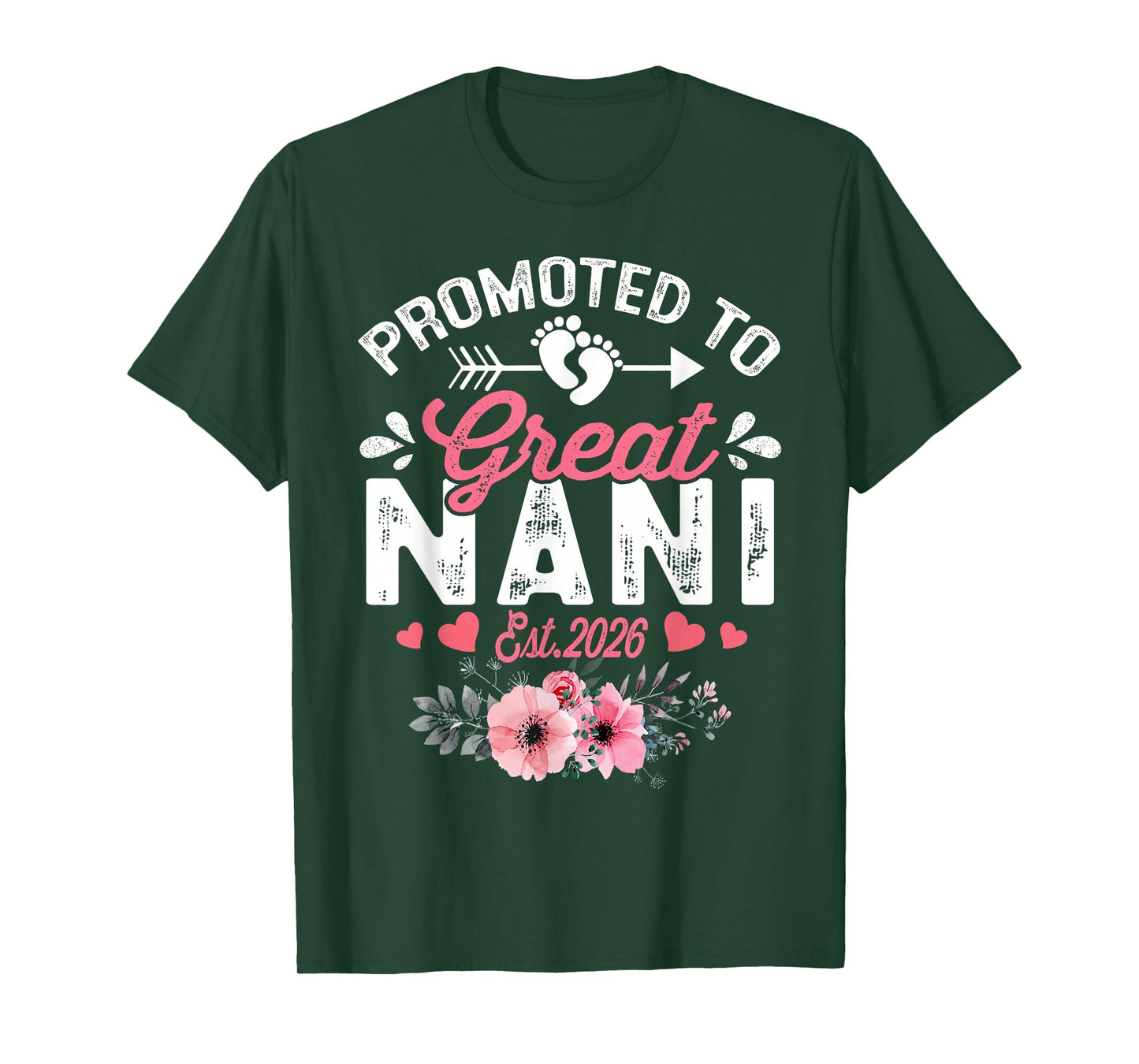 Promoted to Great Nani 2026 Pregnancy Announcement T-Shirt