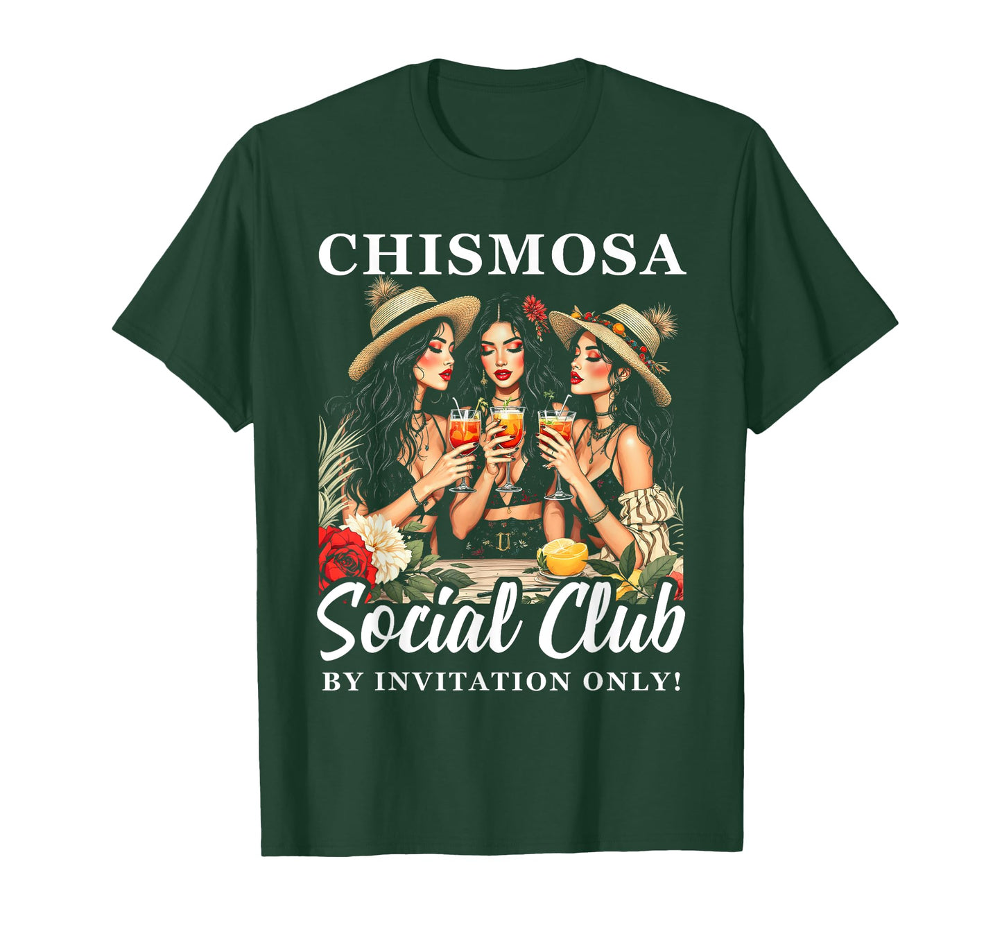 Chismosa Social Club Tee Mexican Party Cocktail Apparel T-Shirt