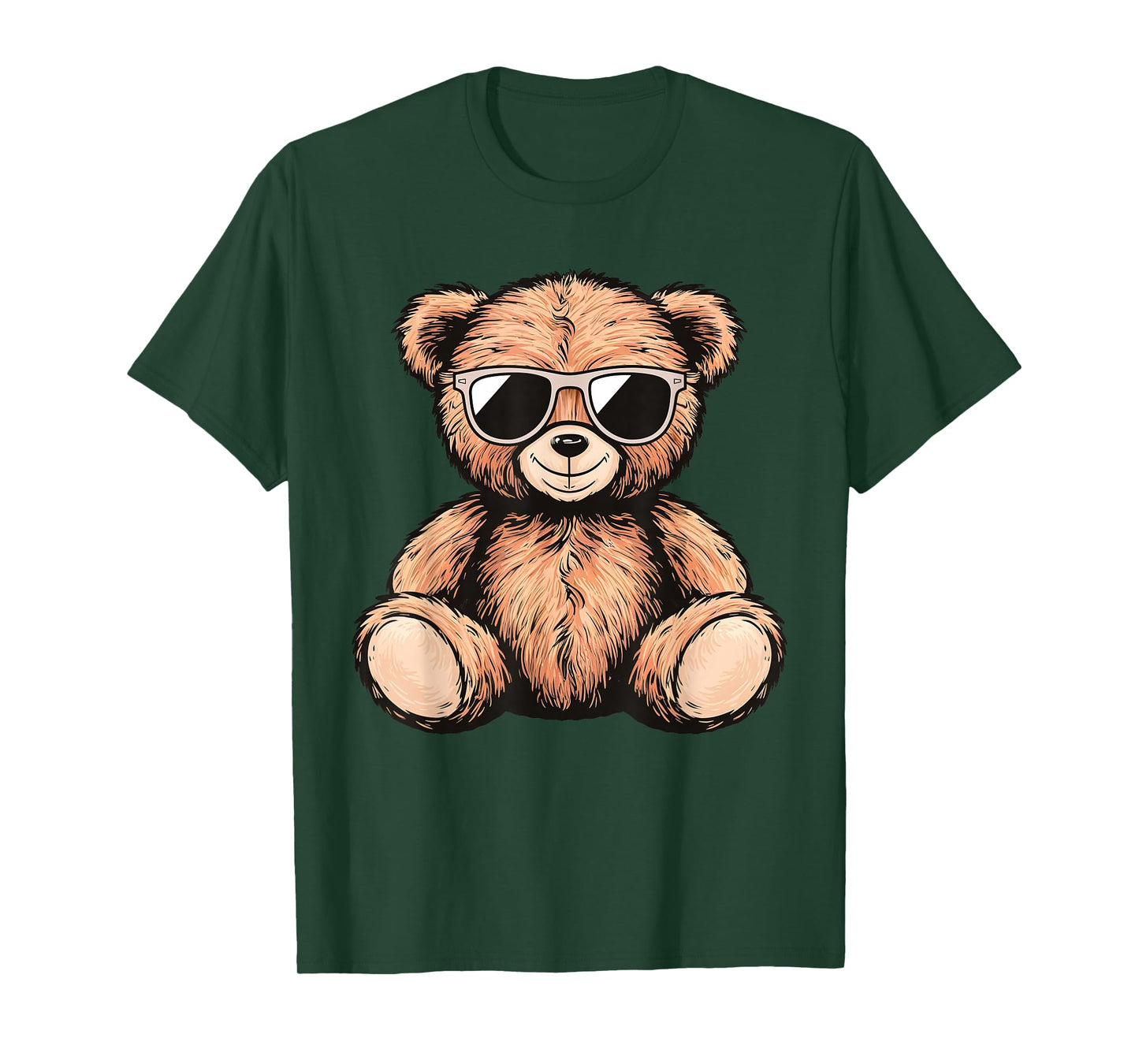 Cool Teddy Bear Men Women Kids Casual Cute Funny Graphic T-Shirt