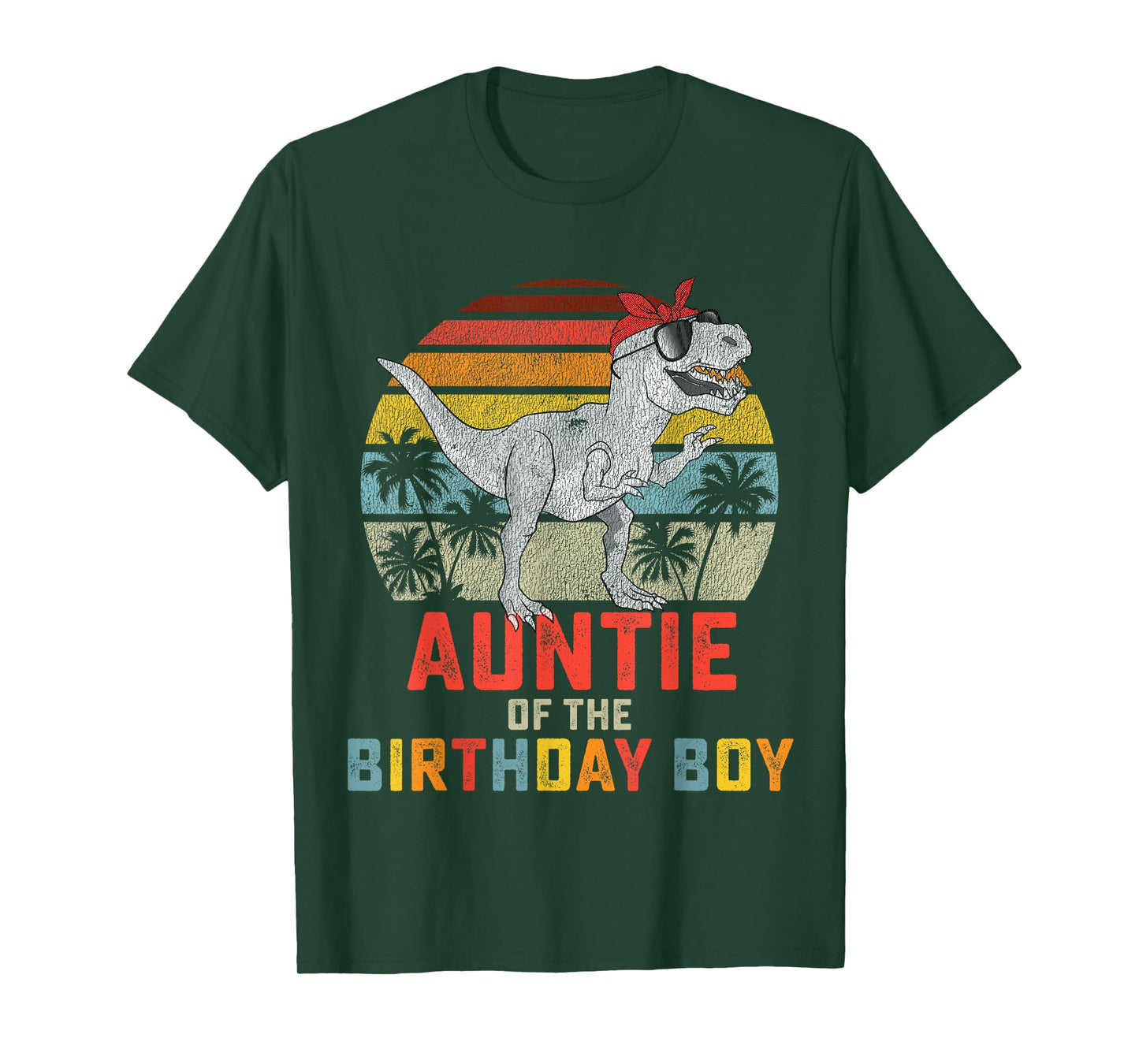 Auntie Dinosaur of the Birthday Boy Matching Family T-Shirt