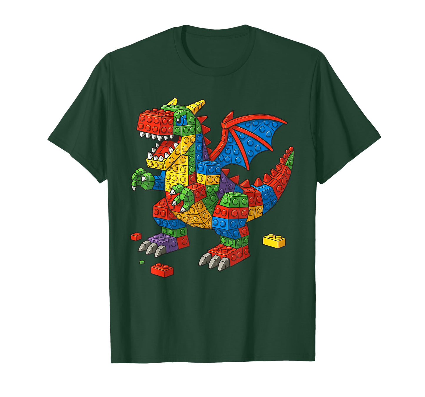 Funny Family Master Builder Building Bricks Blocks Kids Boys T-Shirt