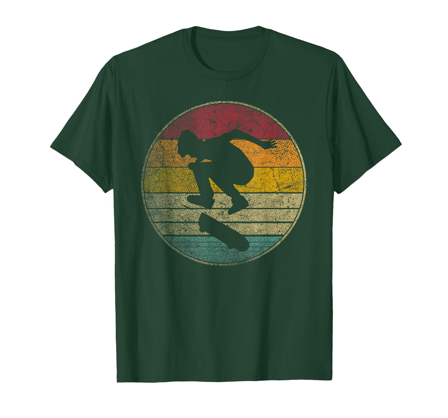 Skateboard Skater Skating Vintage Distressed Retro Boys Kids T-Shirt