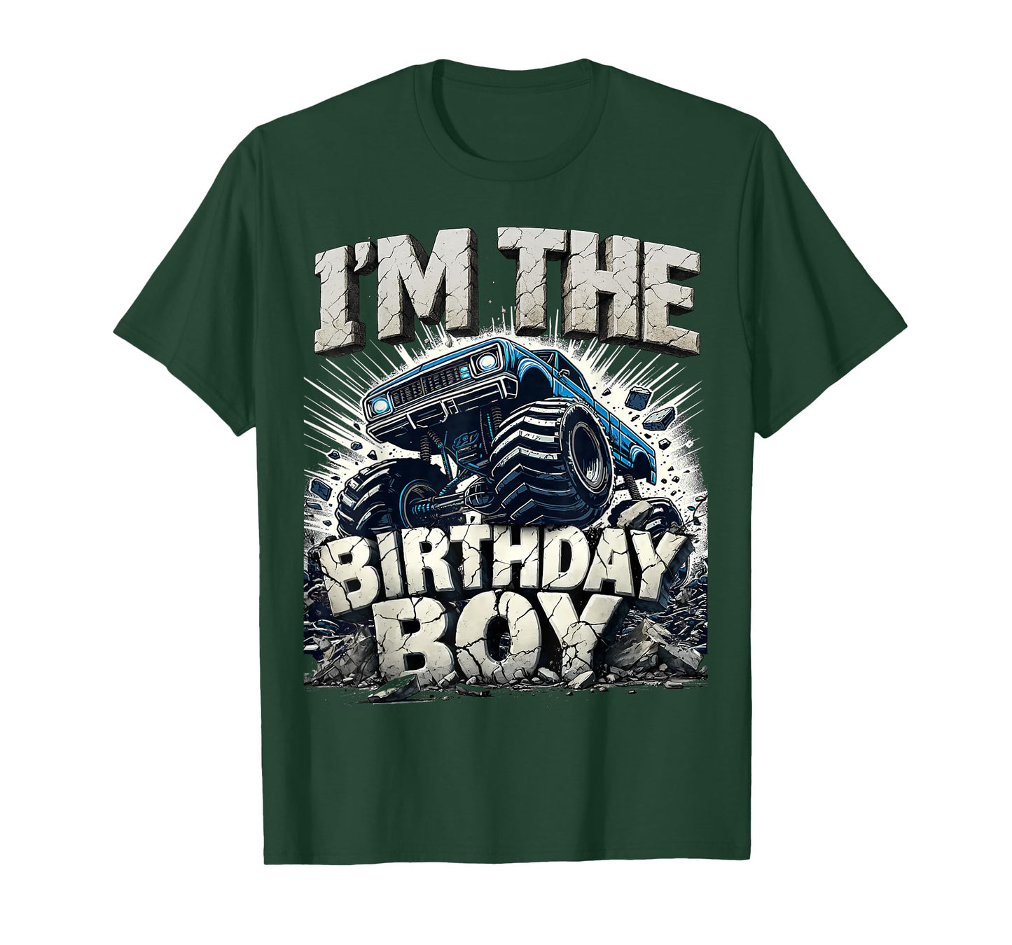 I'm The Birthday Boy Monster Truck Matching Party T-Shirt