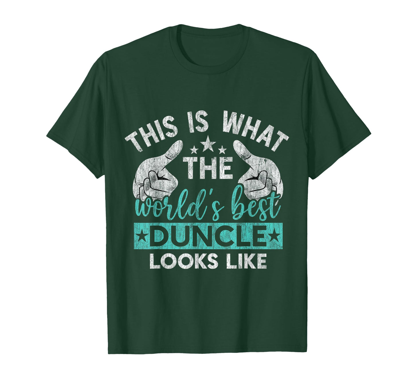 This is What The Best Duncle Looks Like Basketball Uncles T-Shirt