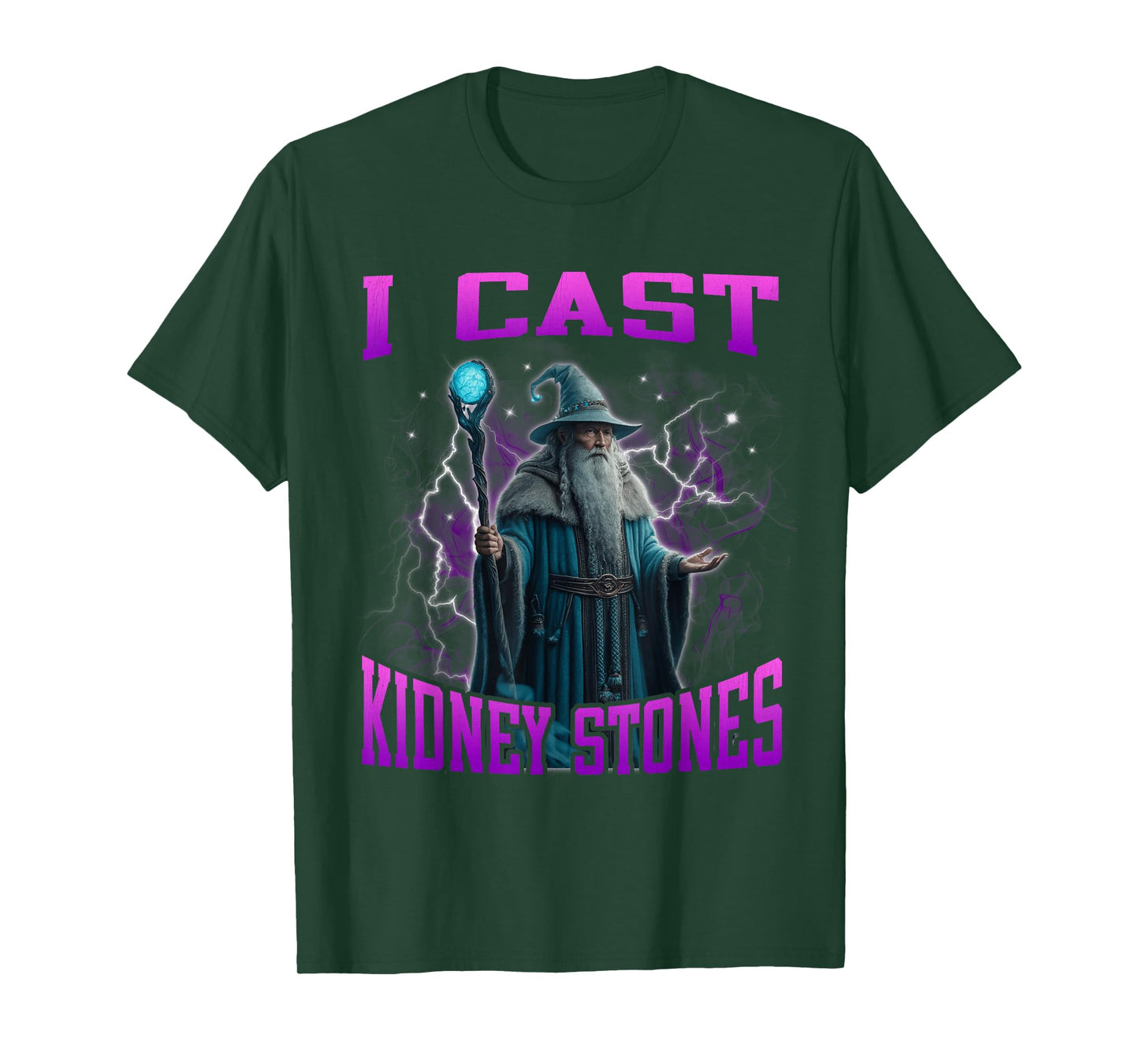 I Cast Kidney Stones Funny Hard Dank Wizard Meme Bootleg T-Shirt