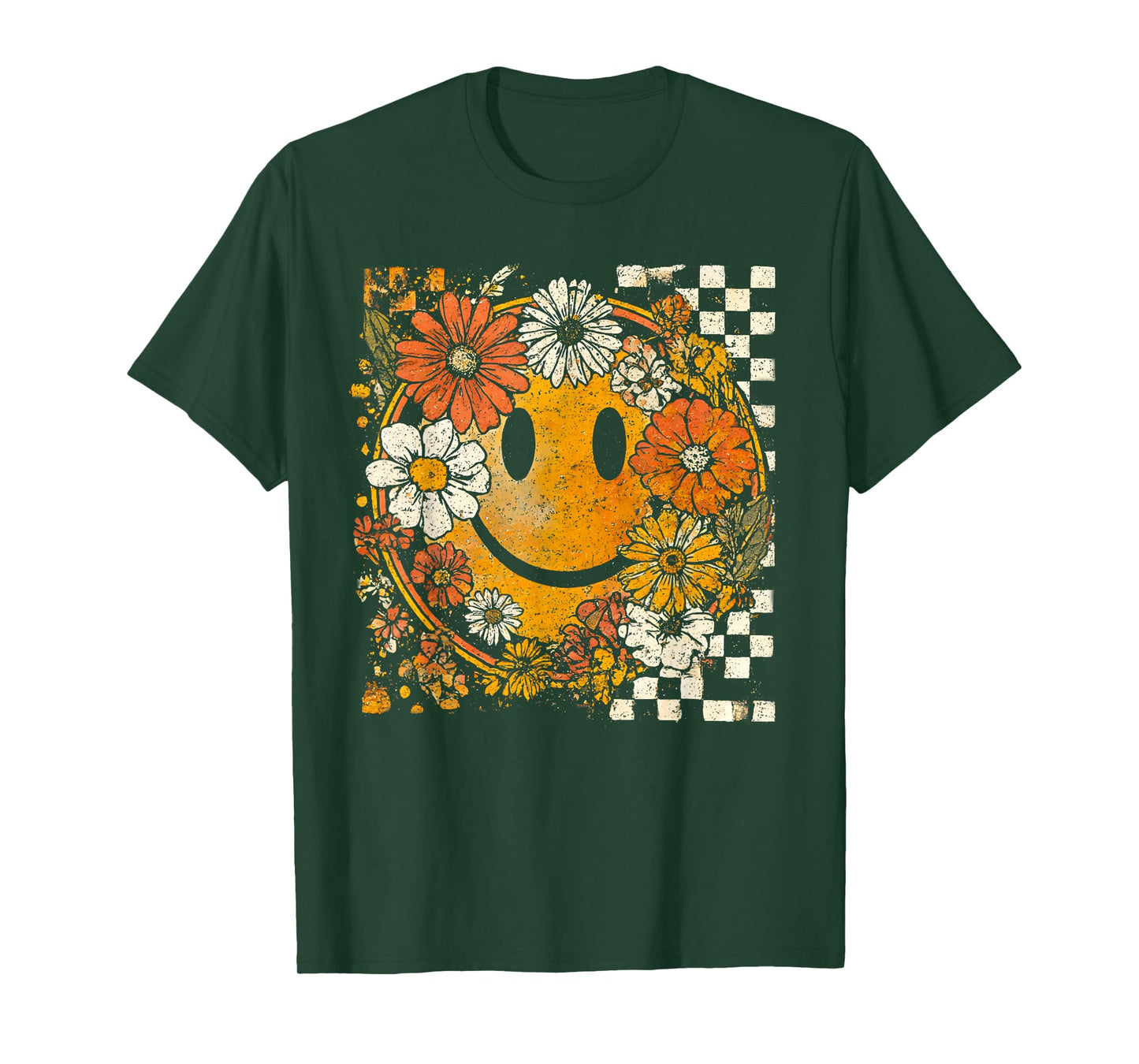 Wildflower Pumpkin Autumn Fall Leaves Thanksgiving Vintage T-Shirt