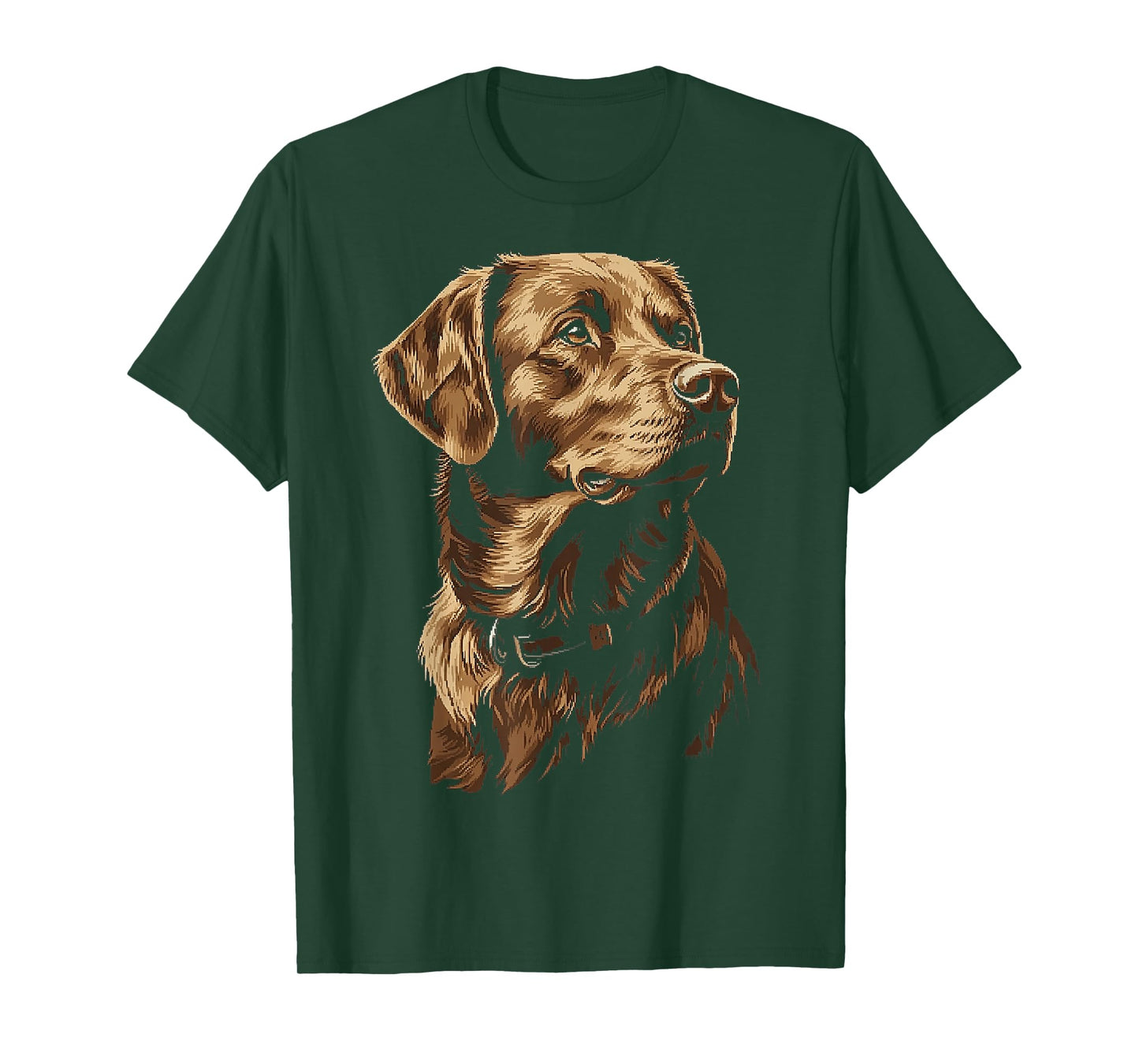 Chesapeake Bay Retriever Dog Motif Pet Illustration T-Shirt