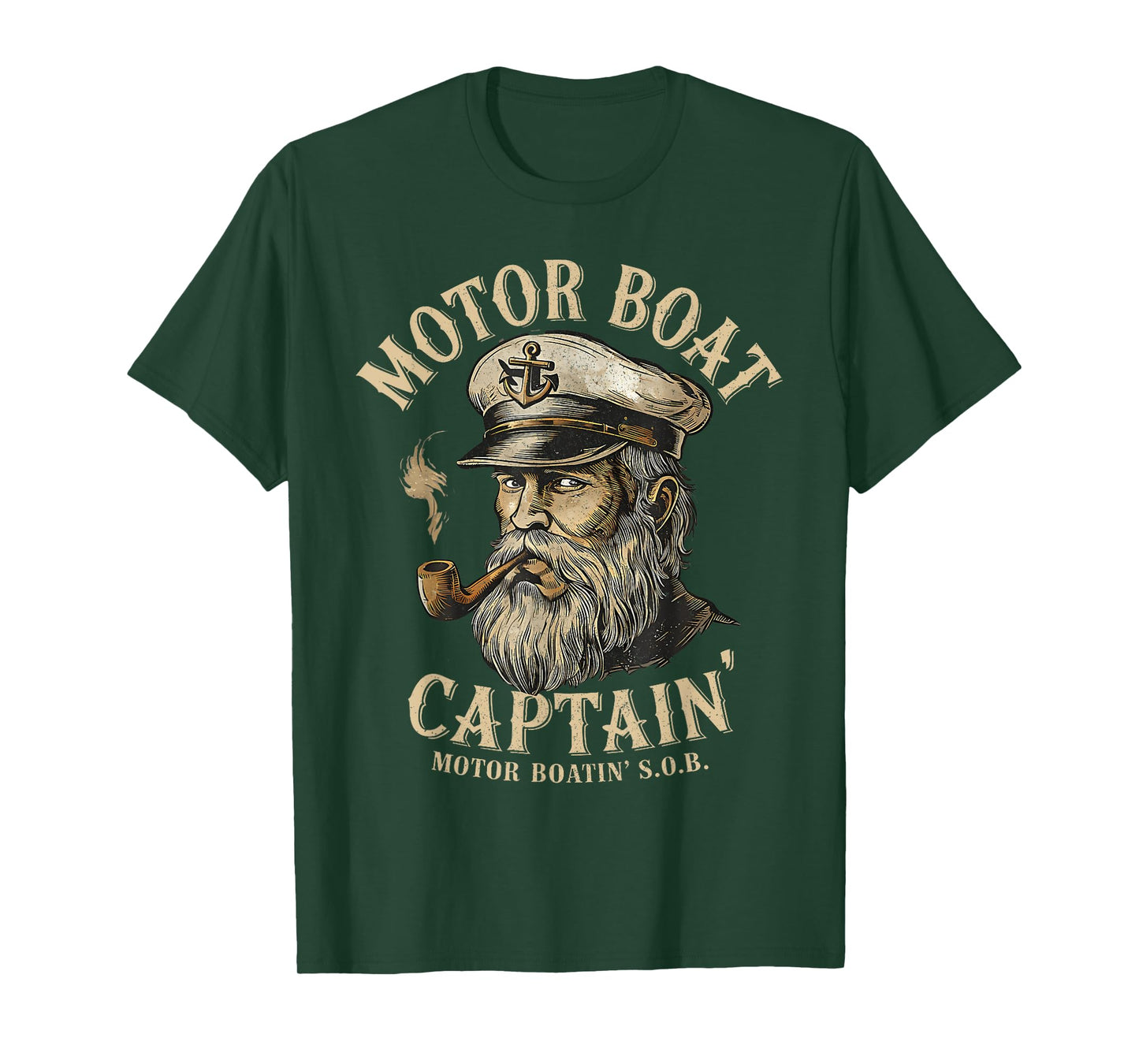 Motor Boat Captain Funny Pontoon Boating Motor Boatin Lake T-Shirt