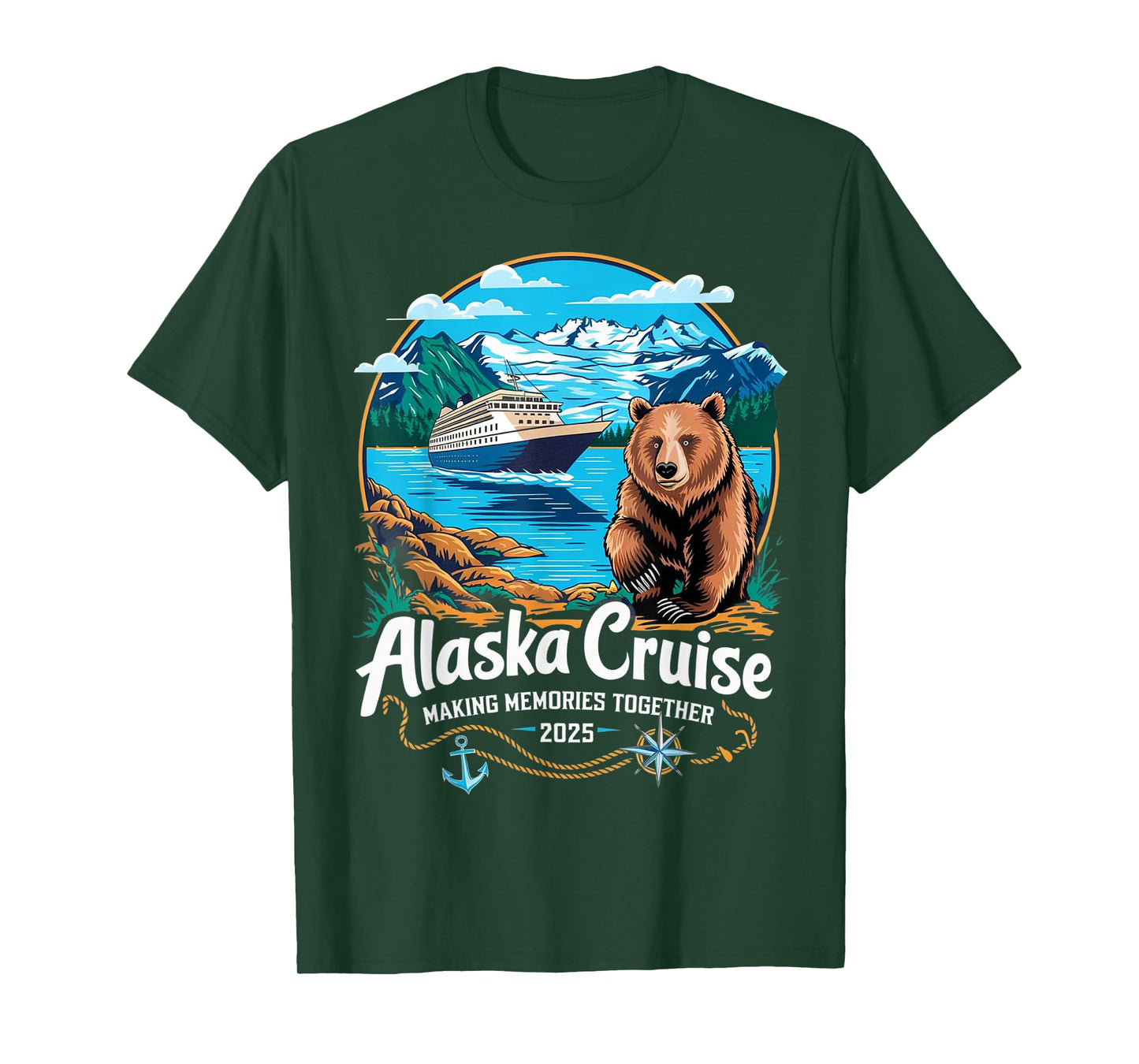 Matching Family Friends and Group Alaskan Alaska Cruise 2025 T-Shirt
