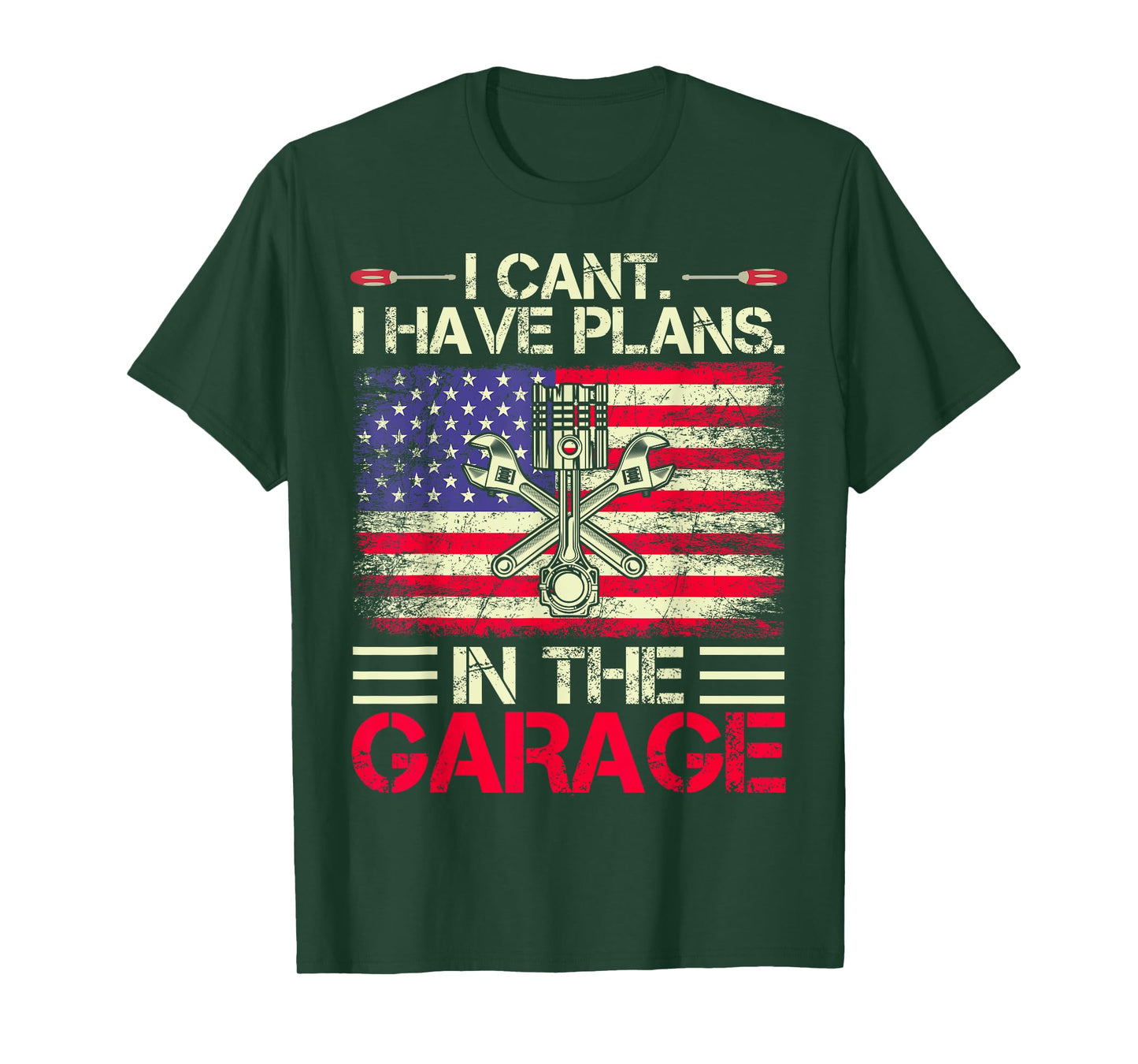 I Can't I Have Plans In The Garage Dad & Grandpa Mechanical T-Shirt