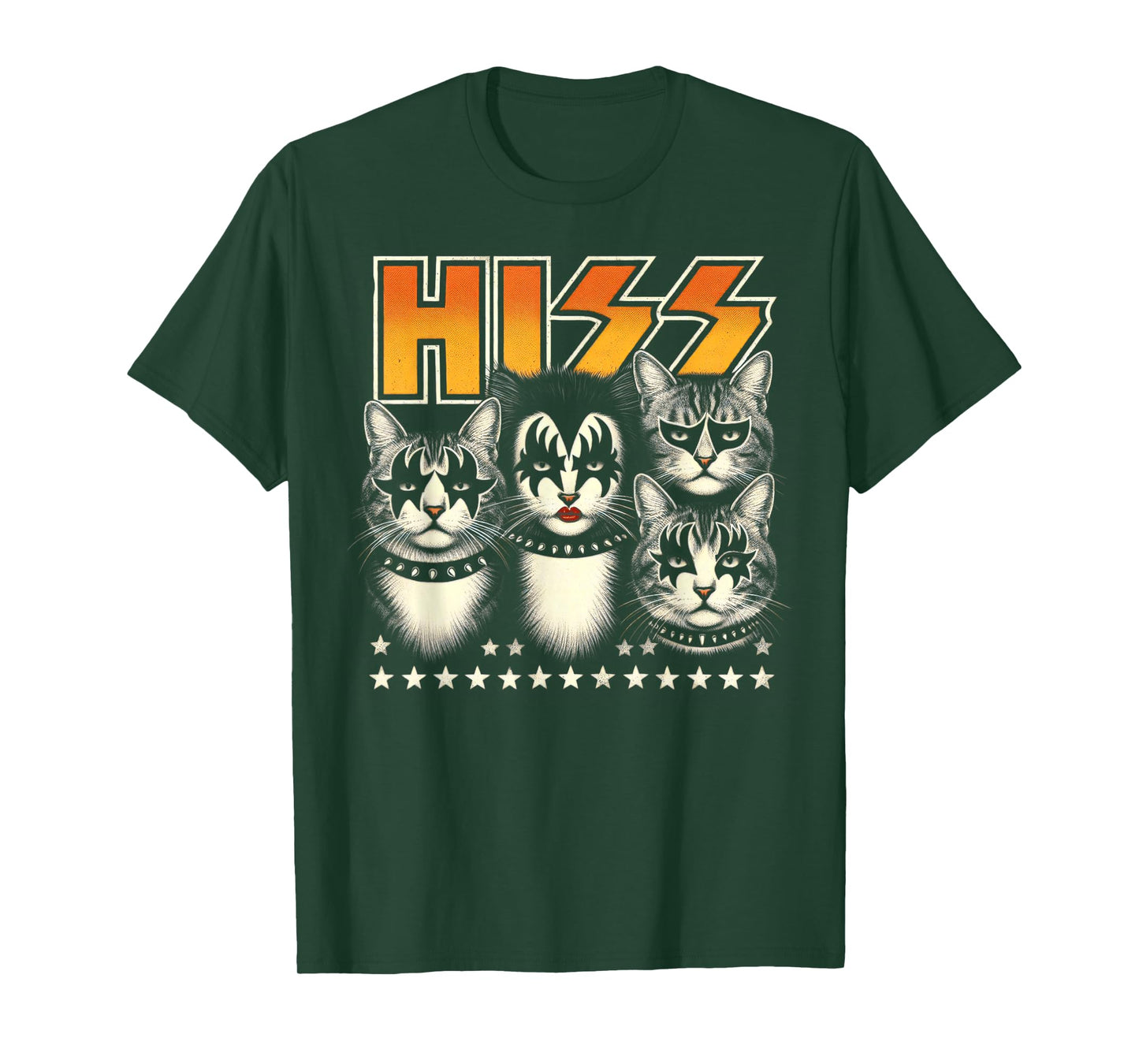 Hiss Funny Cats Kittens Rock Rockin Birthday Gifts Idea T-Shirt
