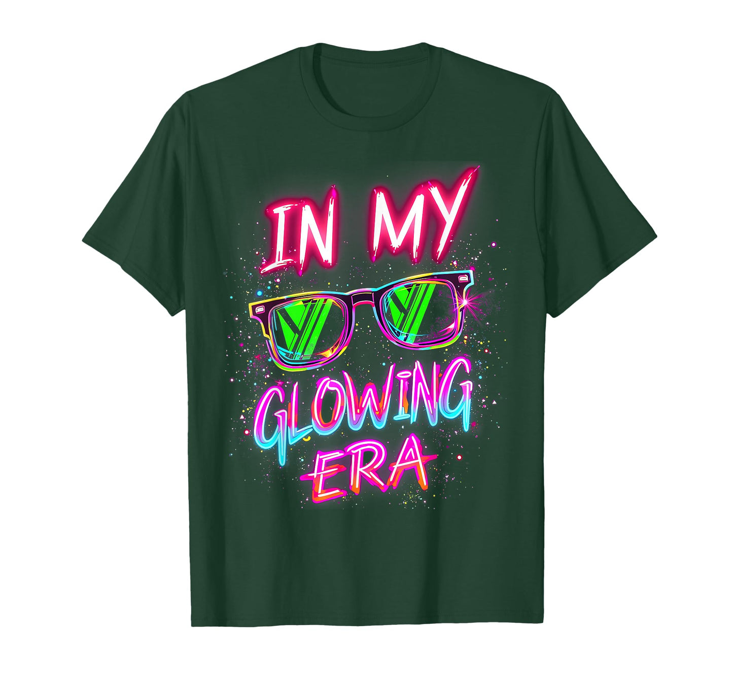 In My Glowing Era Groovy Colorful Bright T-Shirt