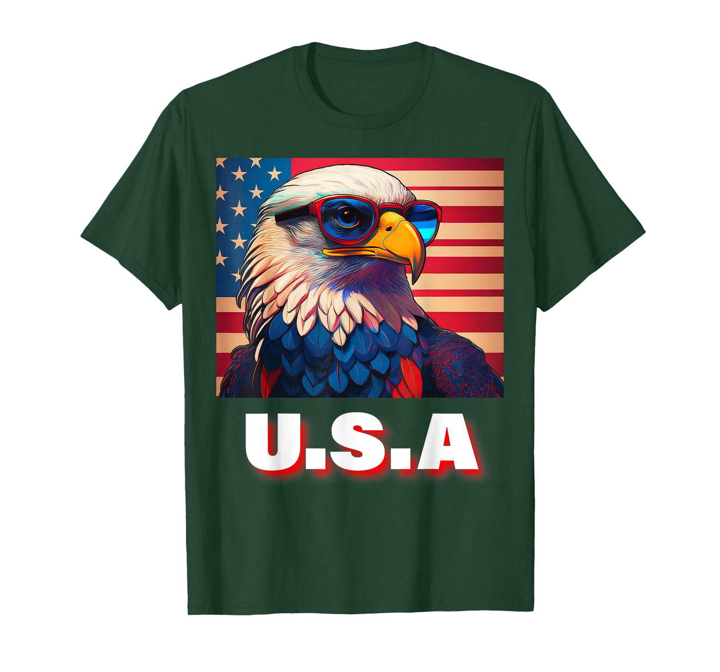 4th Of July Patriotic Bald Eagle USA 'Merica Men & Women T-Shirt
