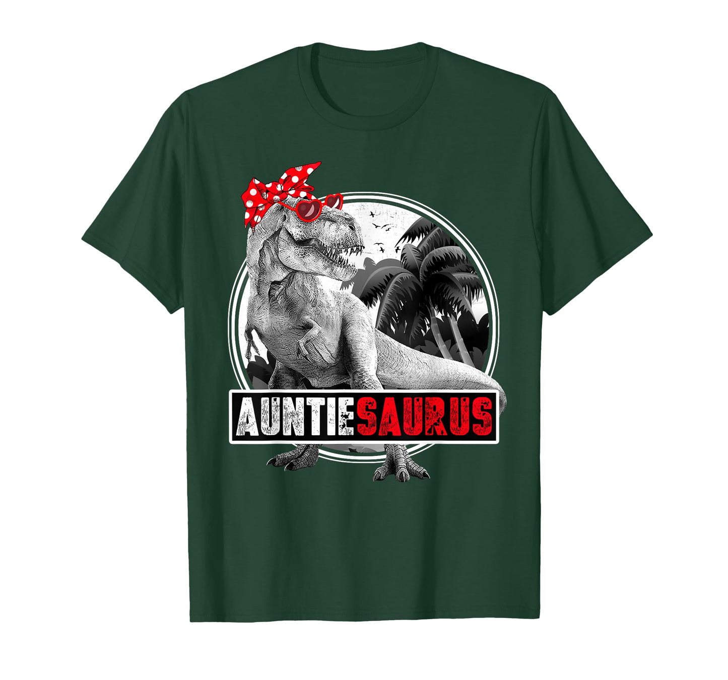 Auntiesaurus T-Rex Dinosaur Auntie Dinosaur T-Shirt