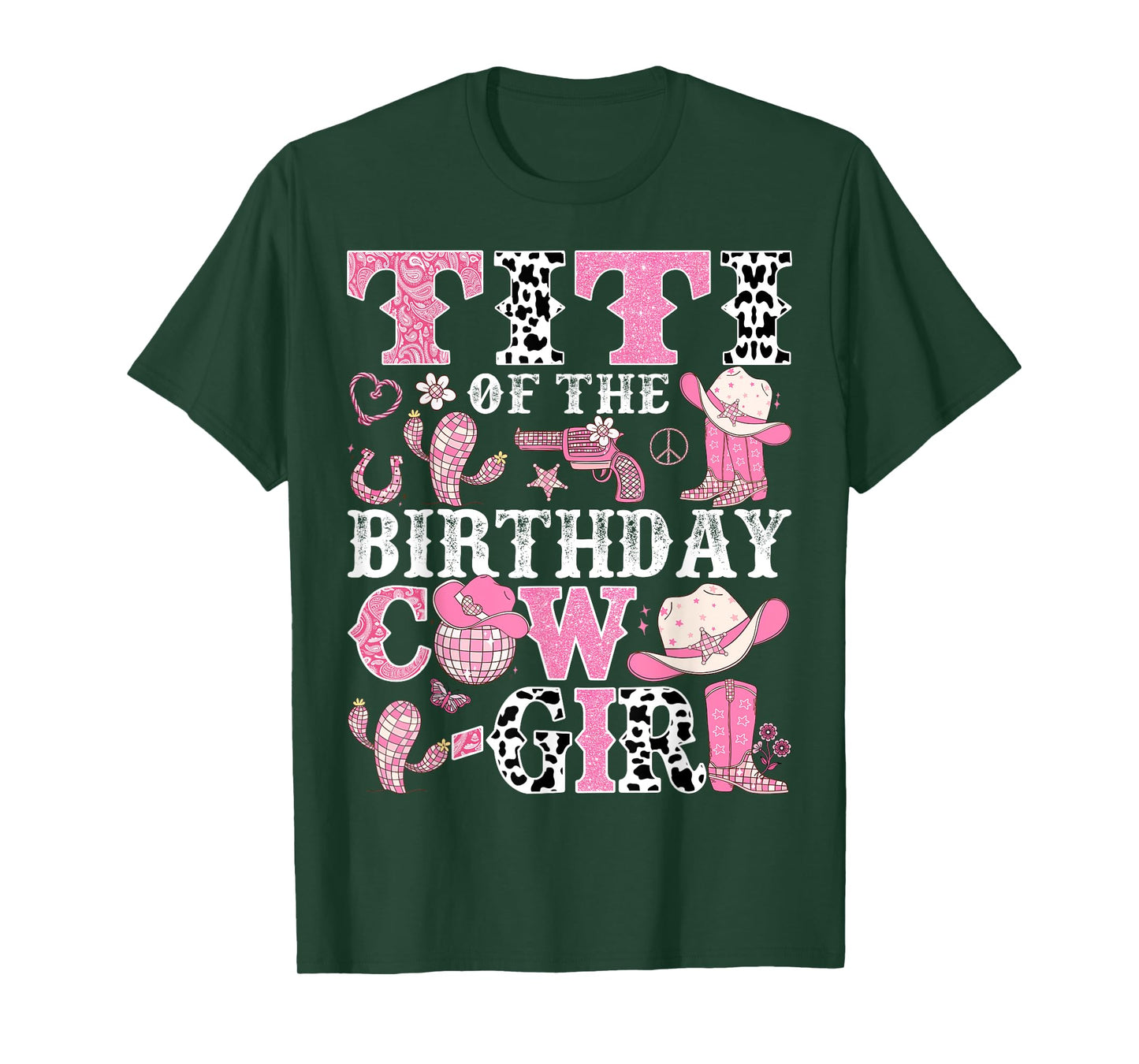Titi Of The Birthday Cow-Girl Rodeo CowGirl Birthday T-Shirt