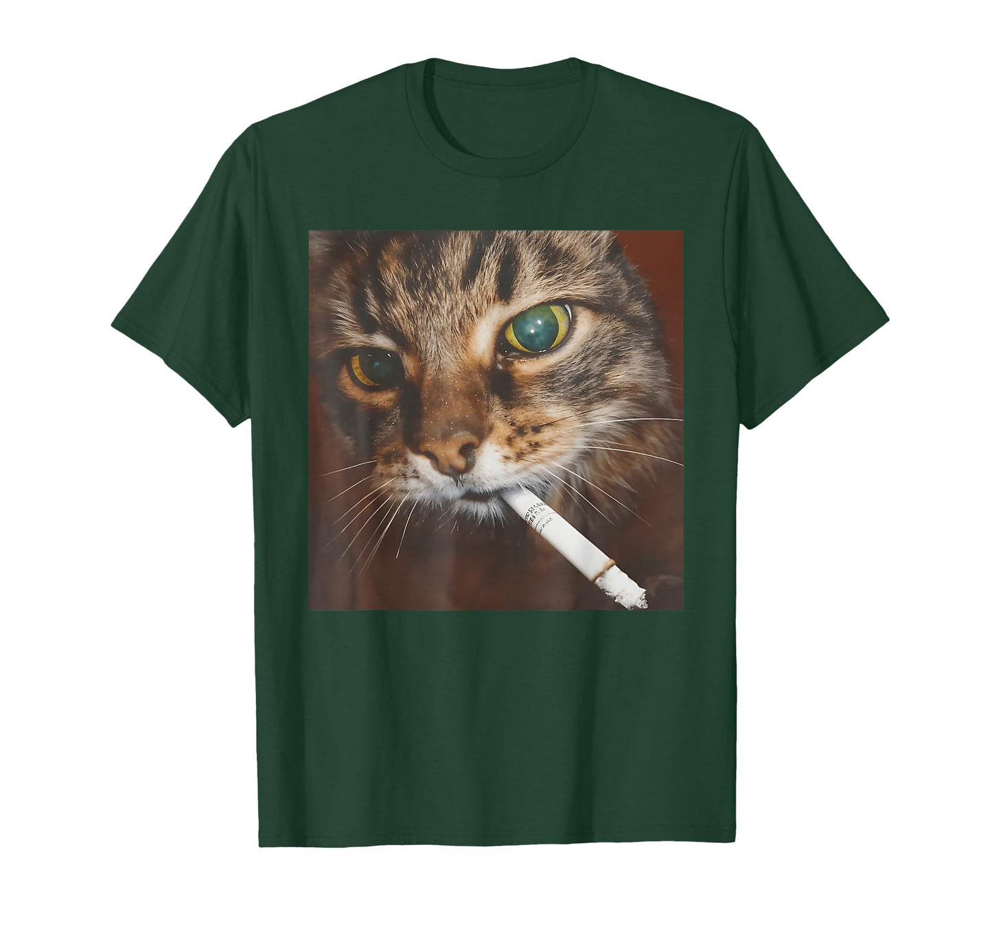 Funny Smoking Cat, Cigarette Kitty Gen Z Meme, Cat Lover T-Shirt