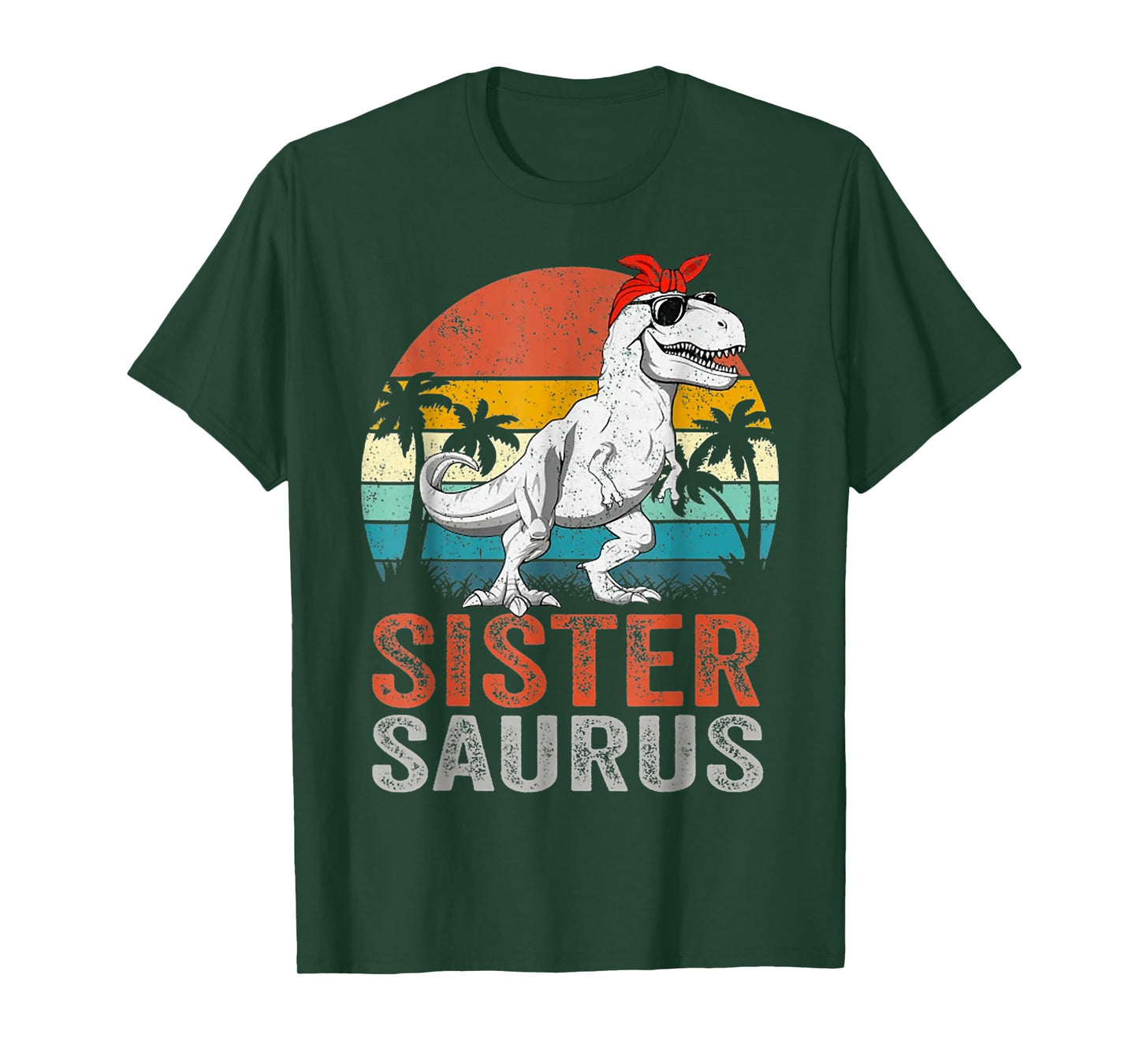 Sistersaurus T Rex Dinosaur Sister Saurus Family Matching T-Shirt