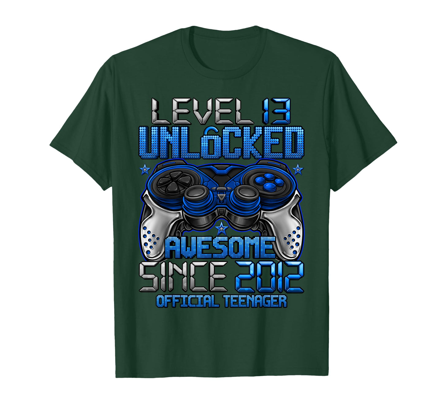 Official Teenager Level 13 Unlocked Gifts 13th Birthday Boy T-Shirt