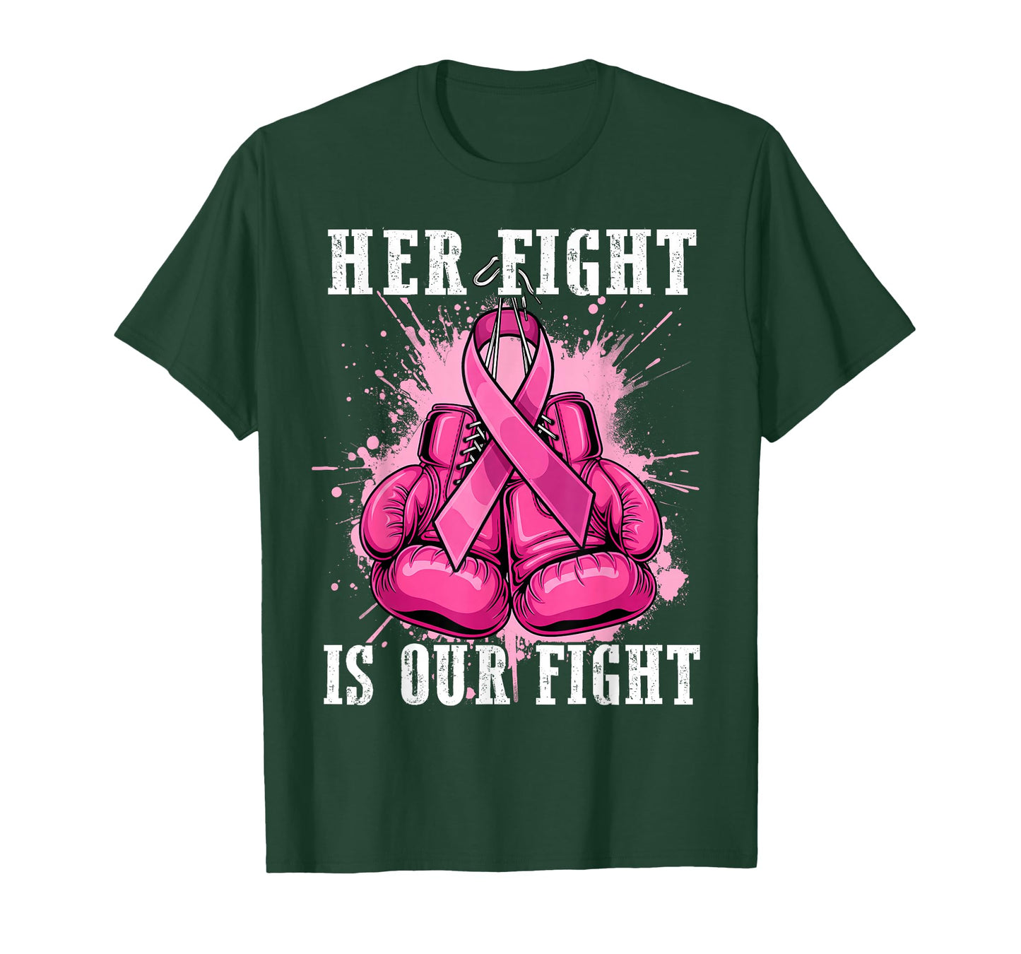 Her Fight Is Our Fight Breast Cancer Awareness Men Women Kid T-Shirt