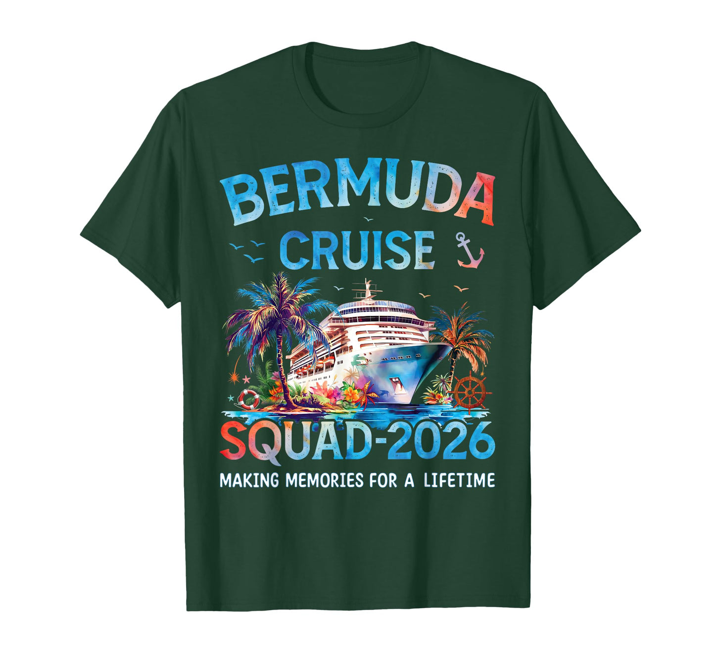 Bermuda Cruise Squad 2026 Family Vacation T-Shirt