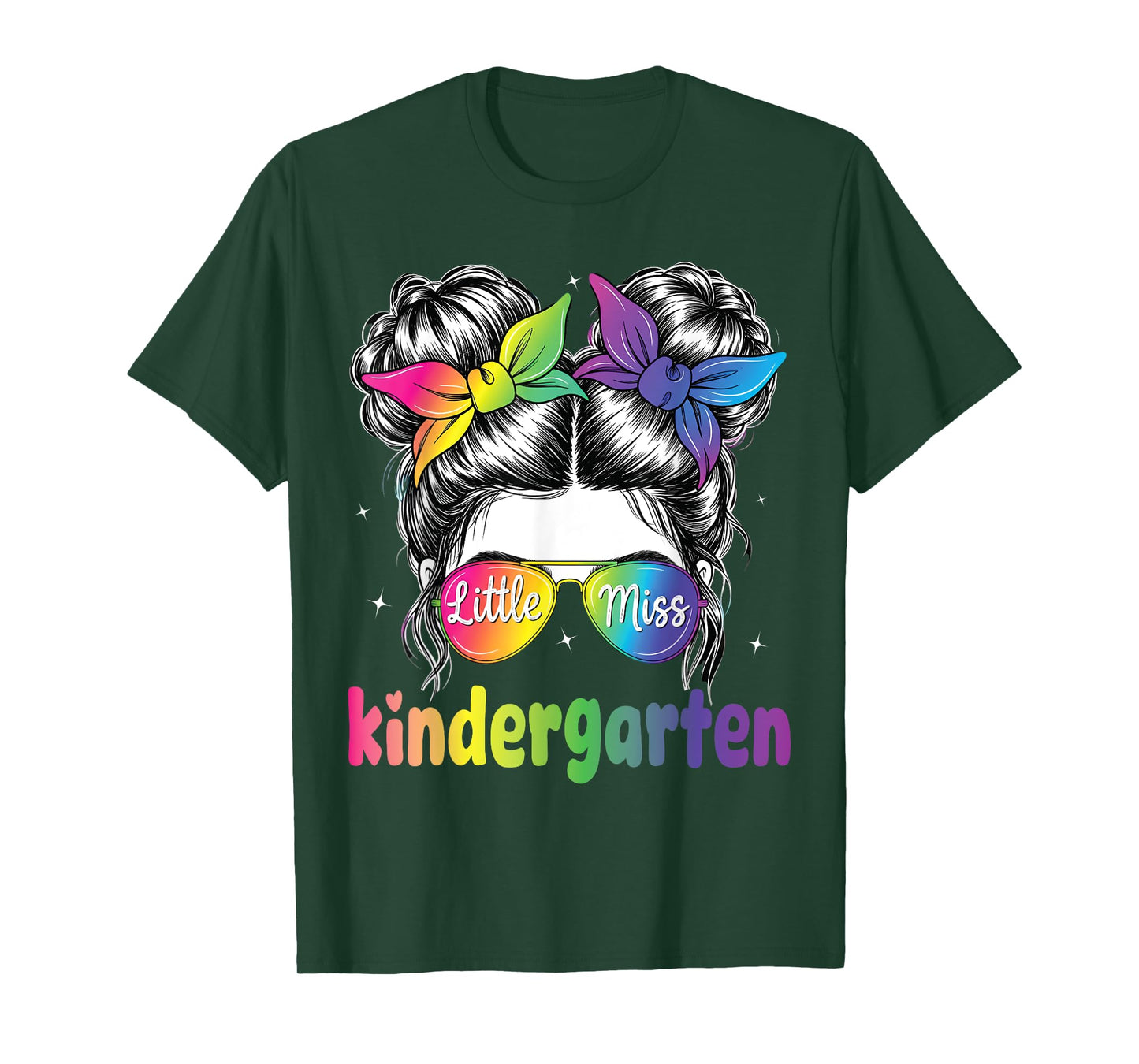 Little Miss Kindergarten First Day Of School 1st Day Girls T-Shirt