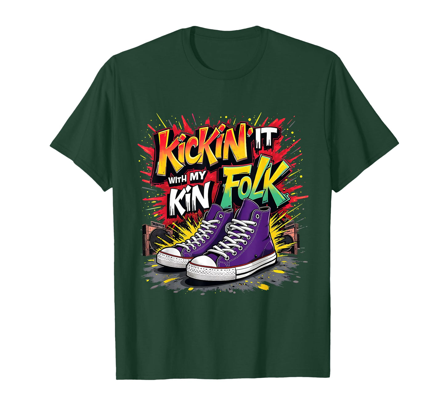 Kickin It With My Kinfolk Sneaker Family Reunion Tee T-Shirt