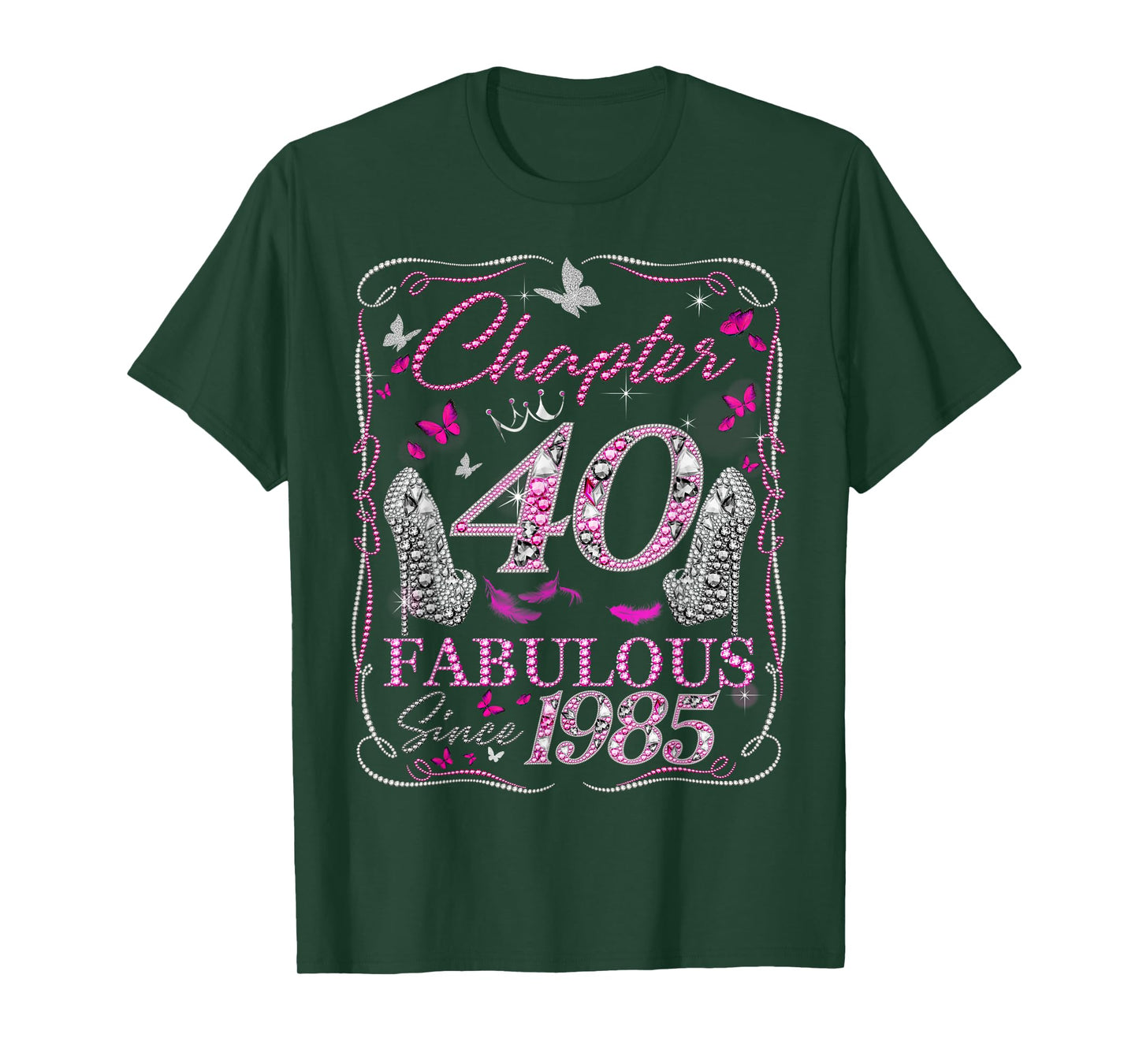 Chapter 40 Fabulous Since 1985 40th Diamond Birthday Queen T-Shirt