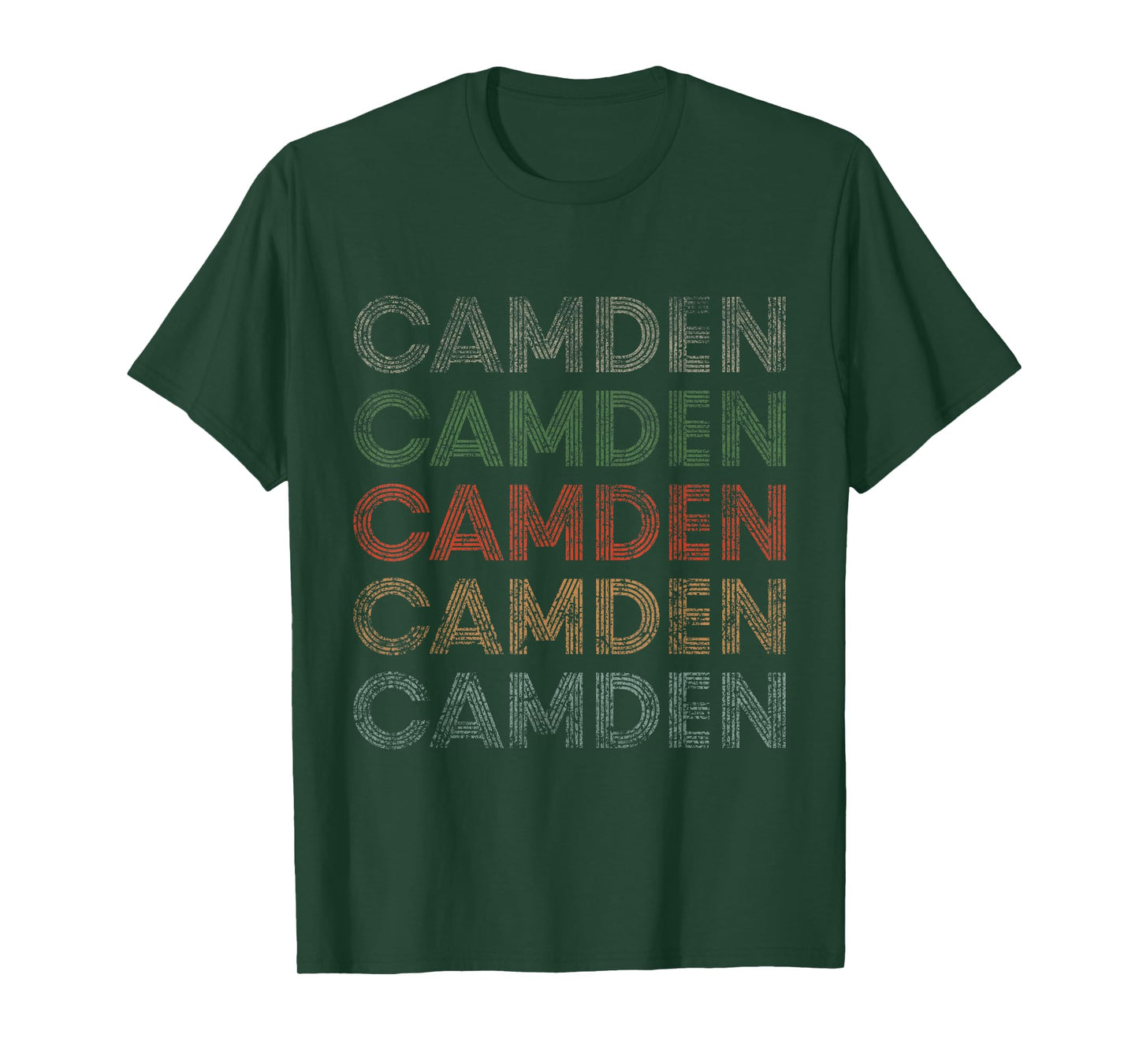 Camden First Name Grunge Style Vintage Retro T-Shirt