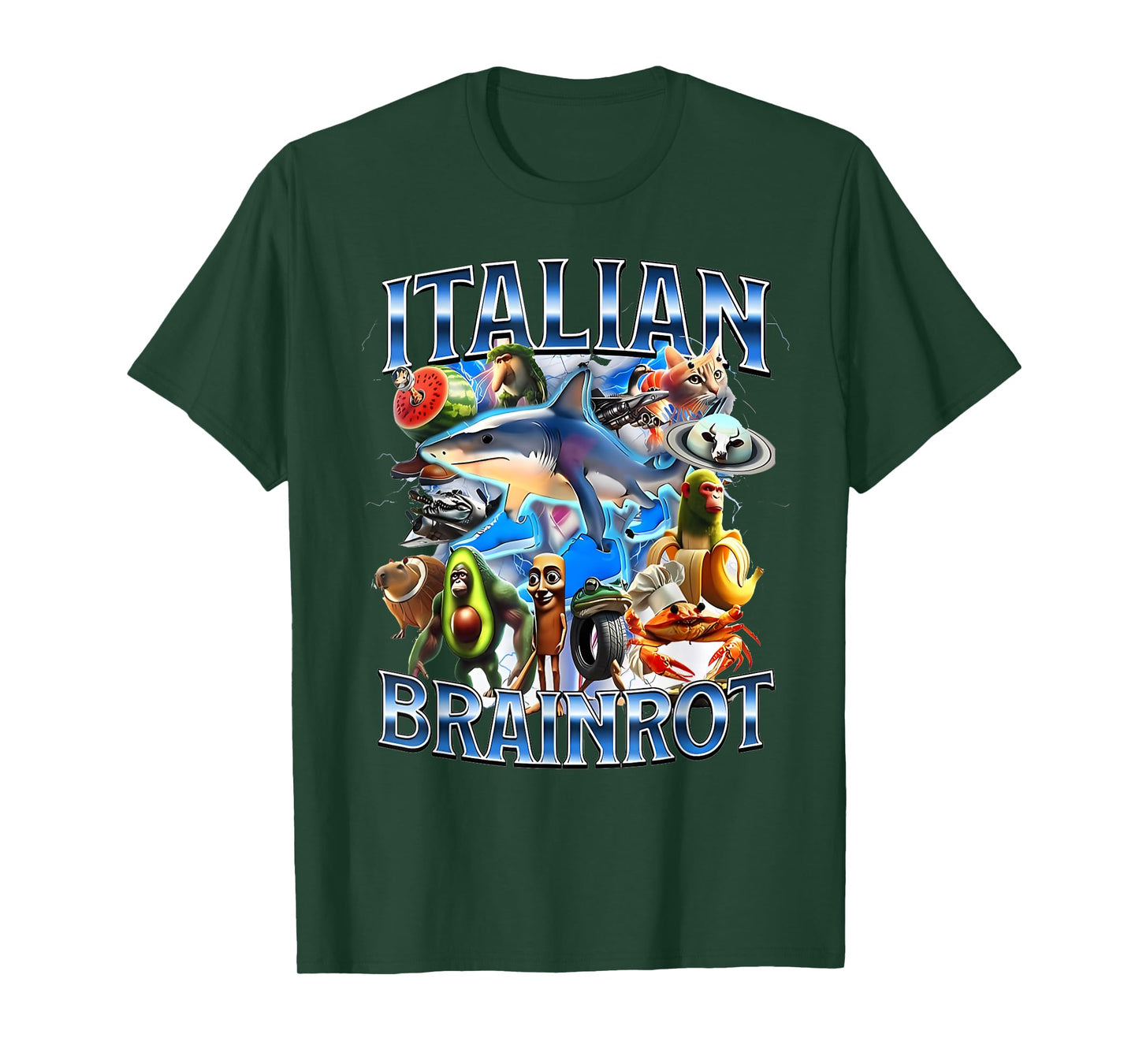 Tralalero Tralala Italian Brainrot Funny Shark Meme Kids T-Shirt