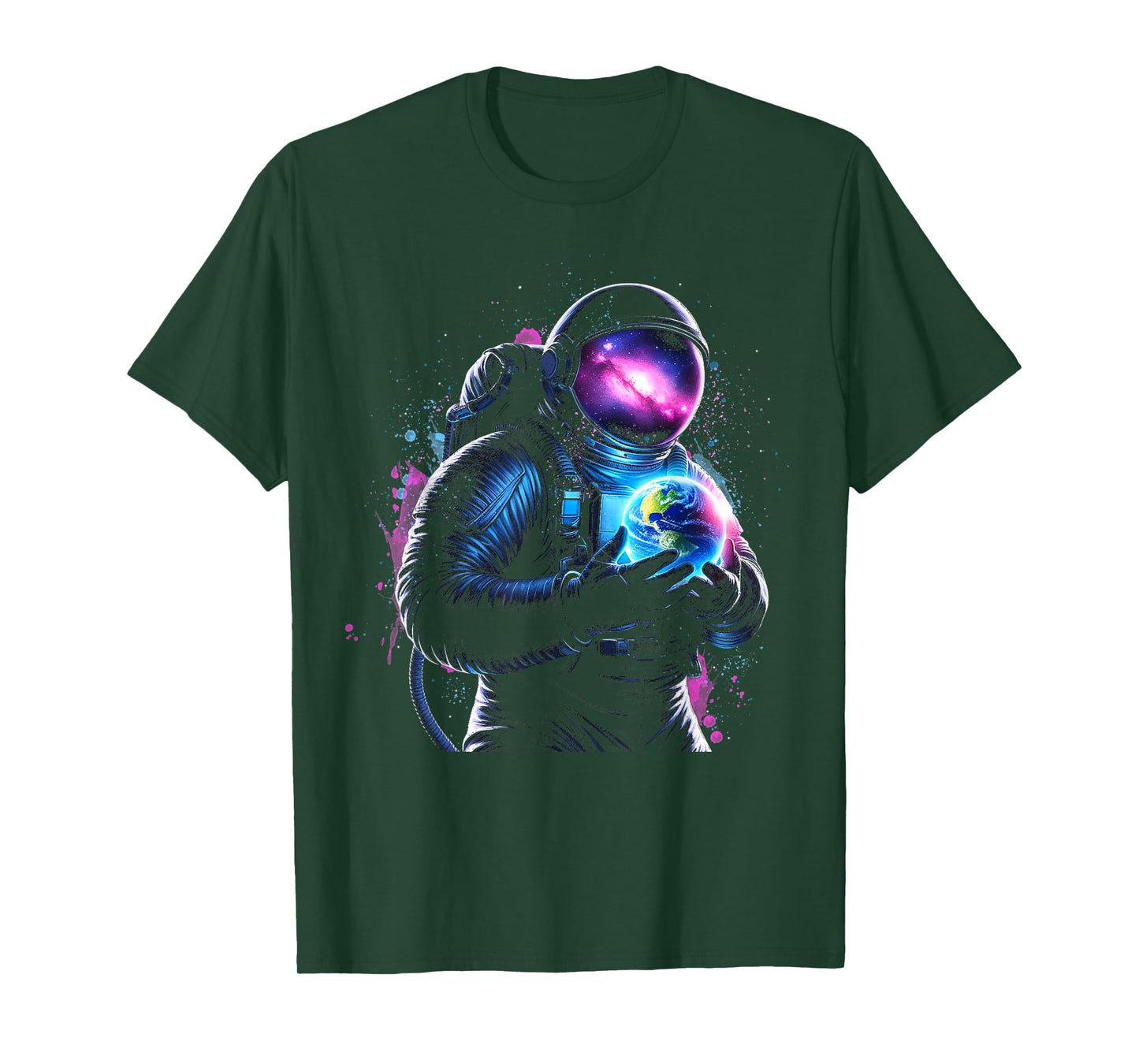 Astronaut Planet Earth Outer Space Galaxy Universe Science T-Shirt