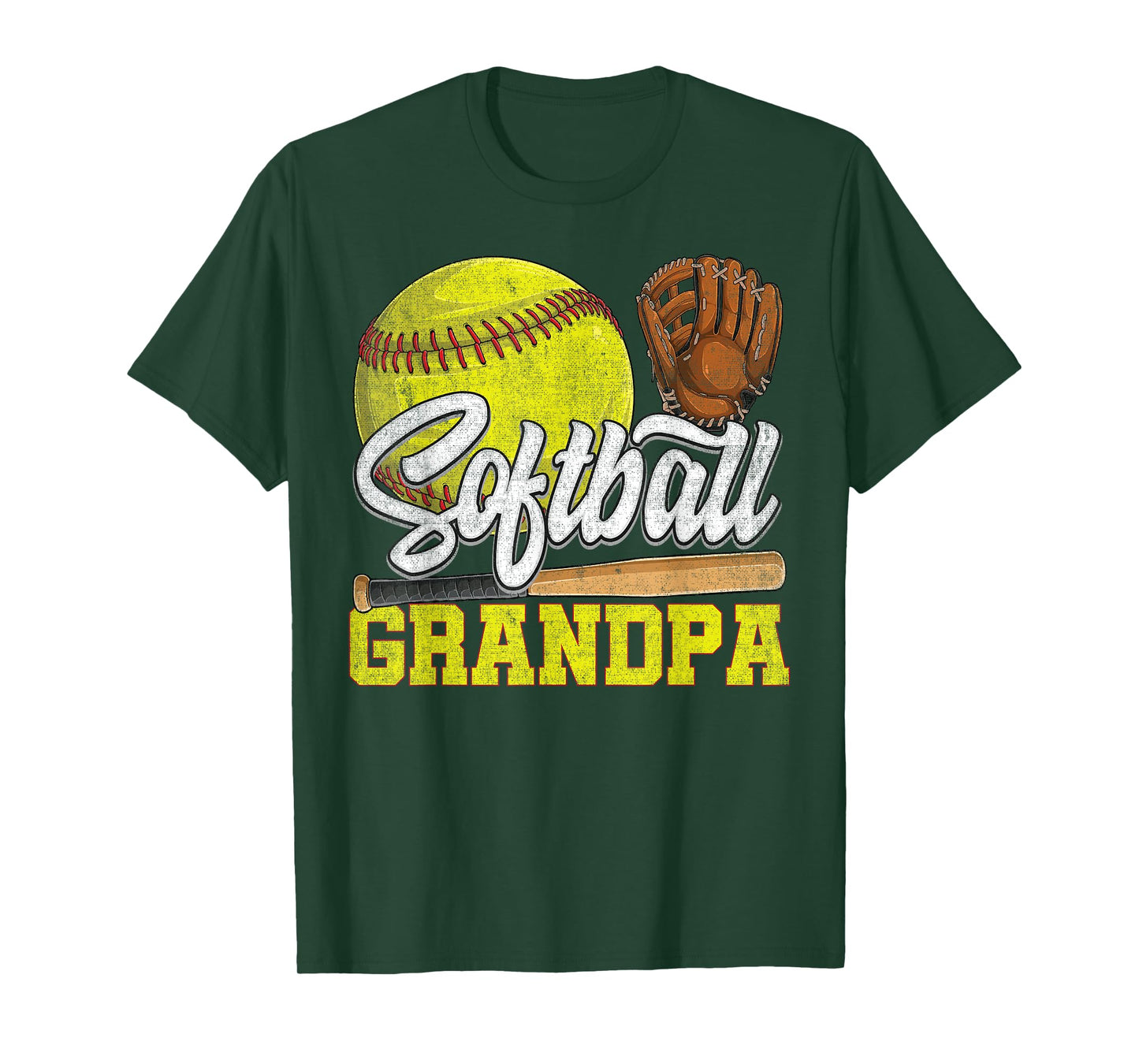 Softball Grandpa Softball Player Game Day Father's Day Gift T-Shirt