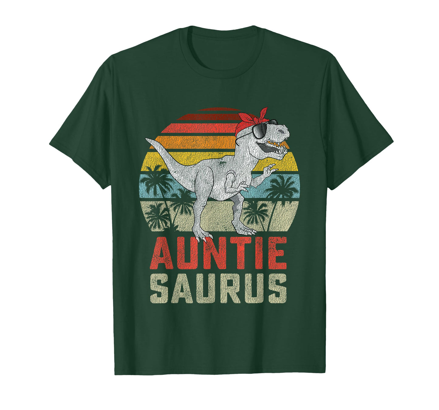 Auntiesaurus T Rex Dinosaur Auntie Saurus Family Matching T-Shirt