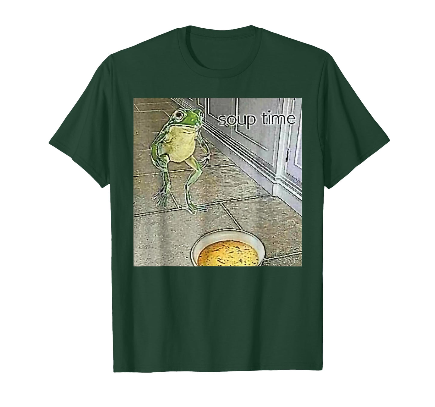Soup Time Frog Weird Funny Oddly Specific Dank Meme T-Shirt