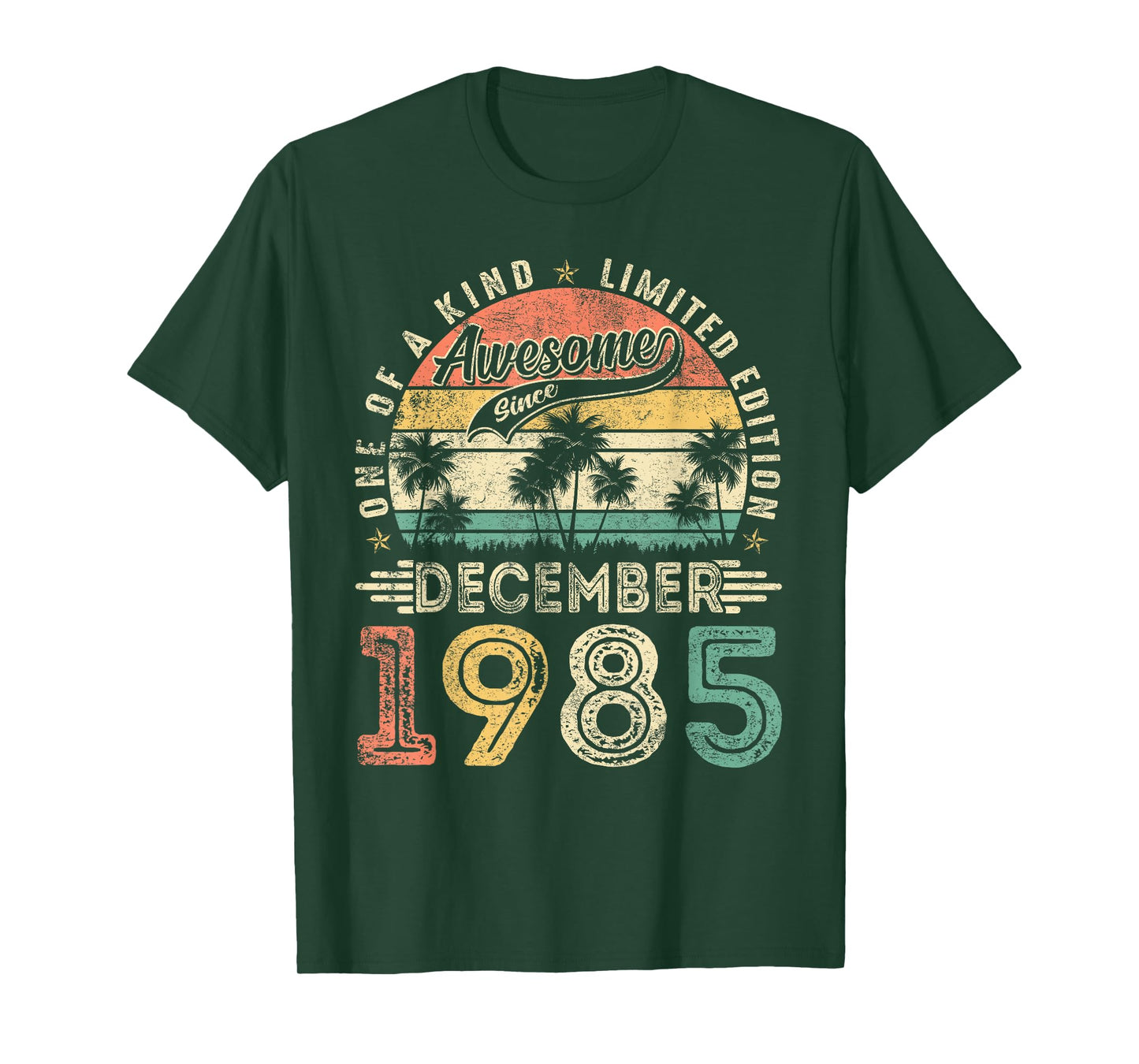 Awesome Since December 1985 Vintage Men Women 40th Birthday T-Shirt