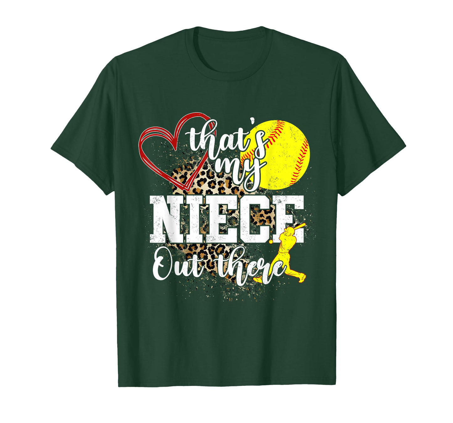 That's My Niece Out There Softball Auntie Uncle T-Shirt